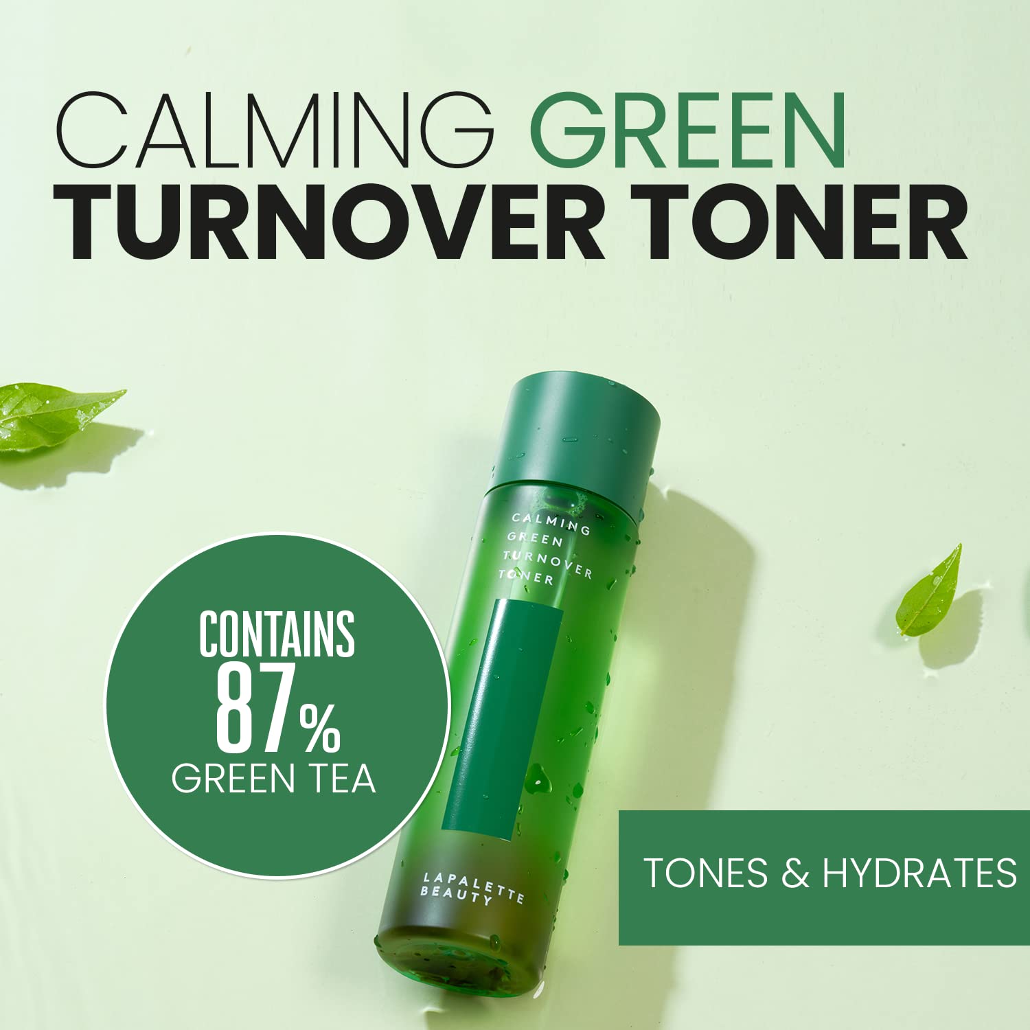 Korean Green Tea Toner - Hydrating & Calming 6.75oz | with AHA/BHA/PHA | for Sensitive Skin Care