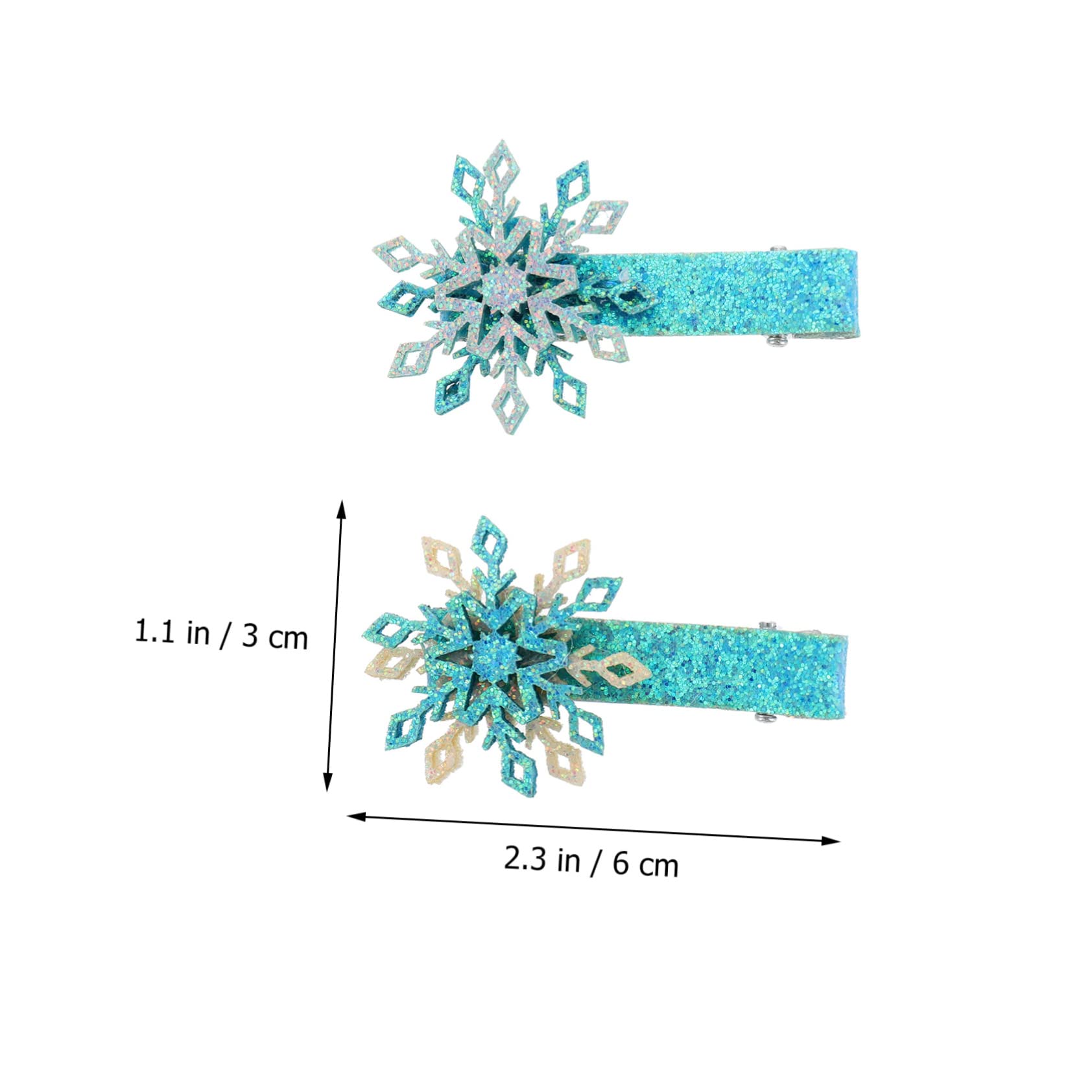 TOYANDONA 18 Pcs Winter Snowflake Hair Clips - Non-Slip Alligator Hairpins with Sequins for Toddler & Baby Girls | Holiday Hair Accessories for Christmas, Birthday Parties & Special Occasions