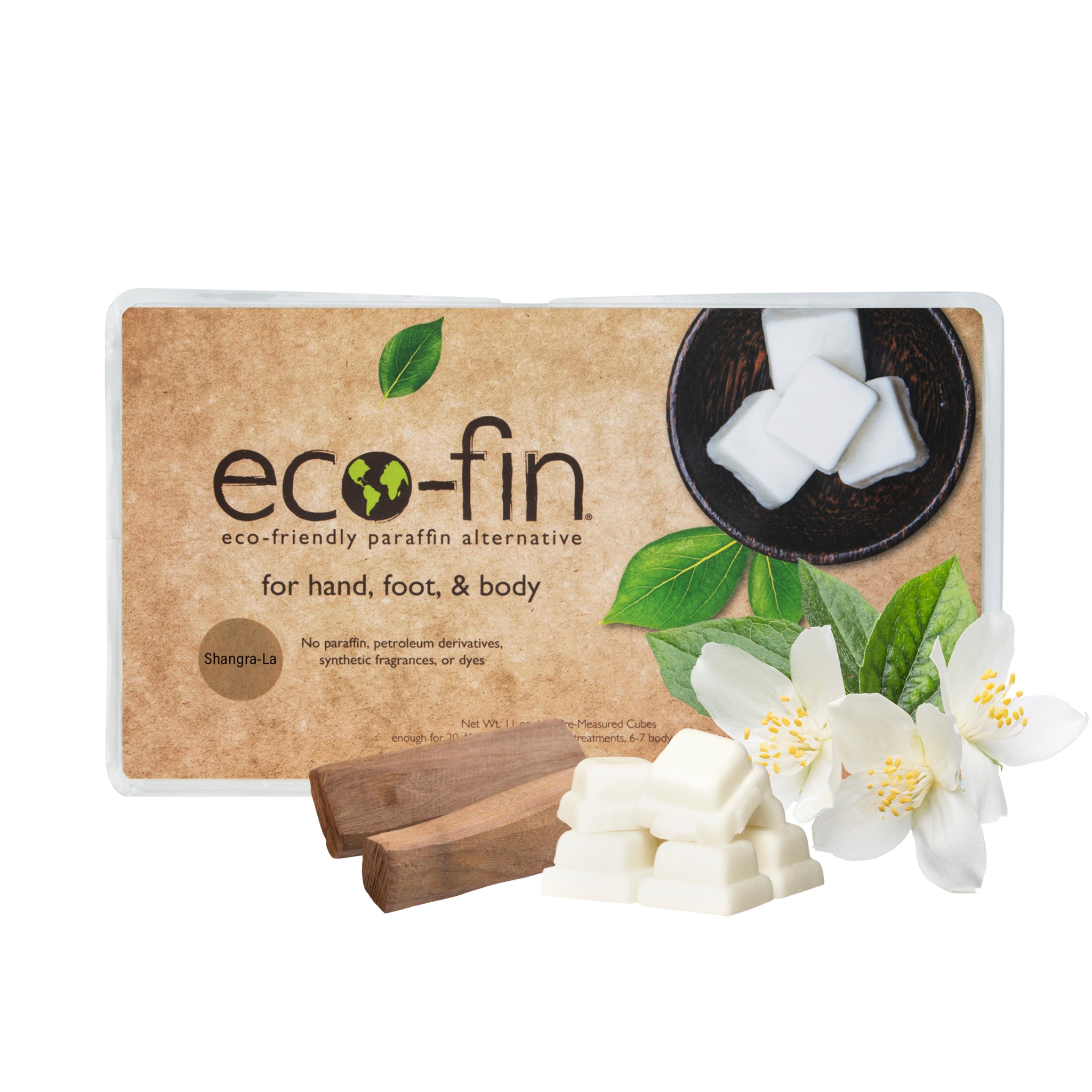 Eco Fin Shangri-La Jasmine & Sandalwood Soy Wax Melts - Aromatherapy Candles for Relaxation, Stress Relief & Home Fragrance | Perfect for Bedroom, Bathroom & Living Room