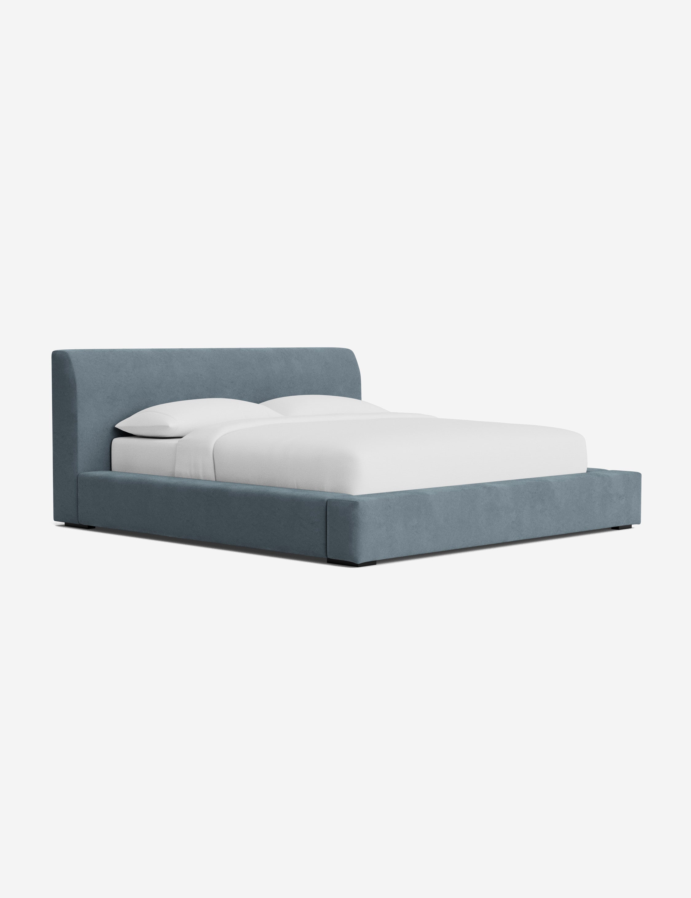 Stylish Clayton Platform Bed Frame - Queen Size, Modern Wooden Bed with Sturdy Slat Support - Perfect for Bedroom, Guest Room & Small Spaces