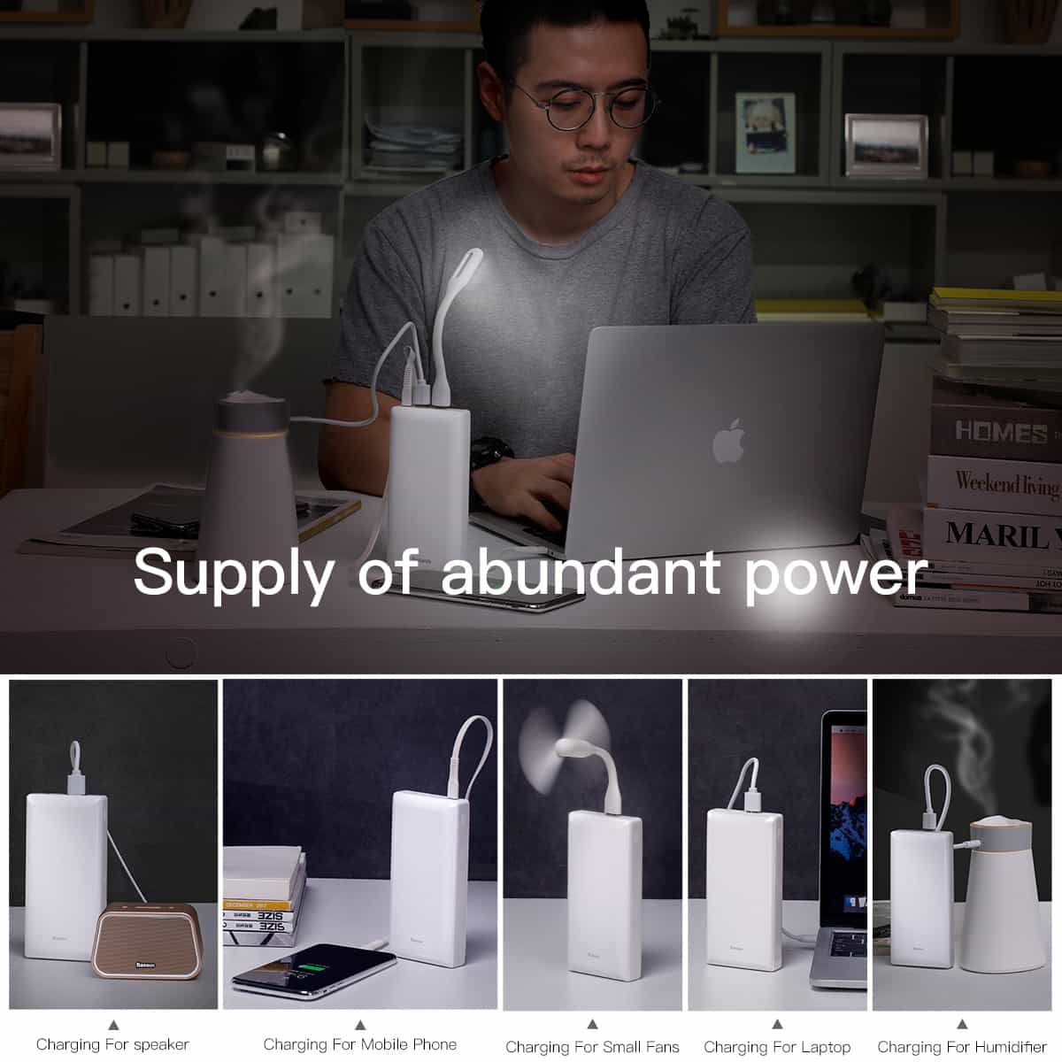 Premium 30000mAh Ultra Slim Portable Charger - Fast Charging Power Bank for iPhone, Android, Tablets - Perfect for Travel, Camping & Emergency Backup
