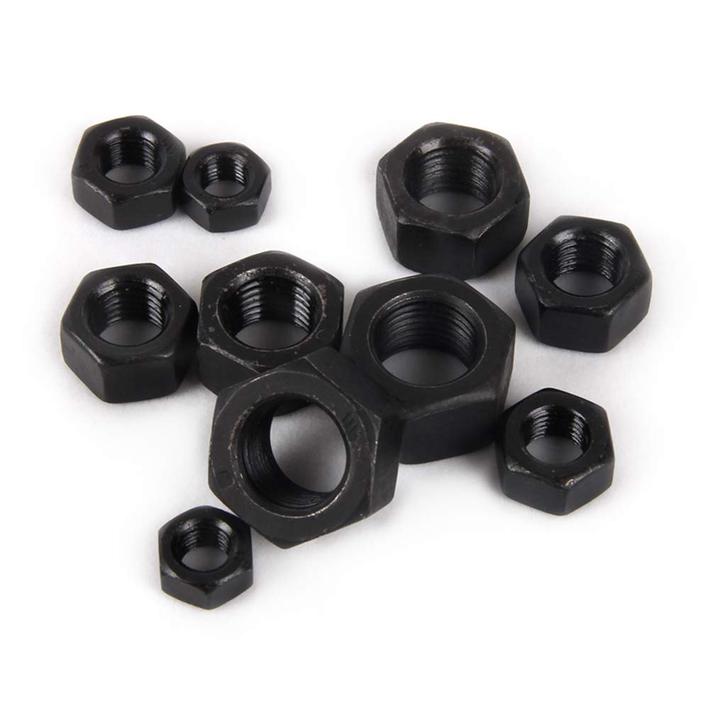 Carbon Steel Hex Lock Nuts - M2 Metric Thread Fasteners for Machinery, Automotive & DIY Projects | Durable Hexagon Head Hardware Tools