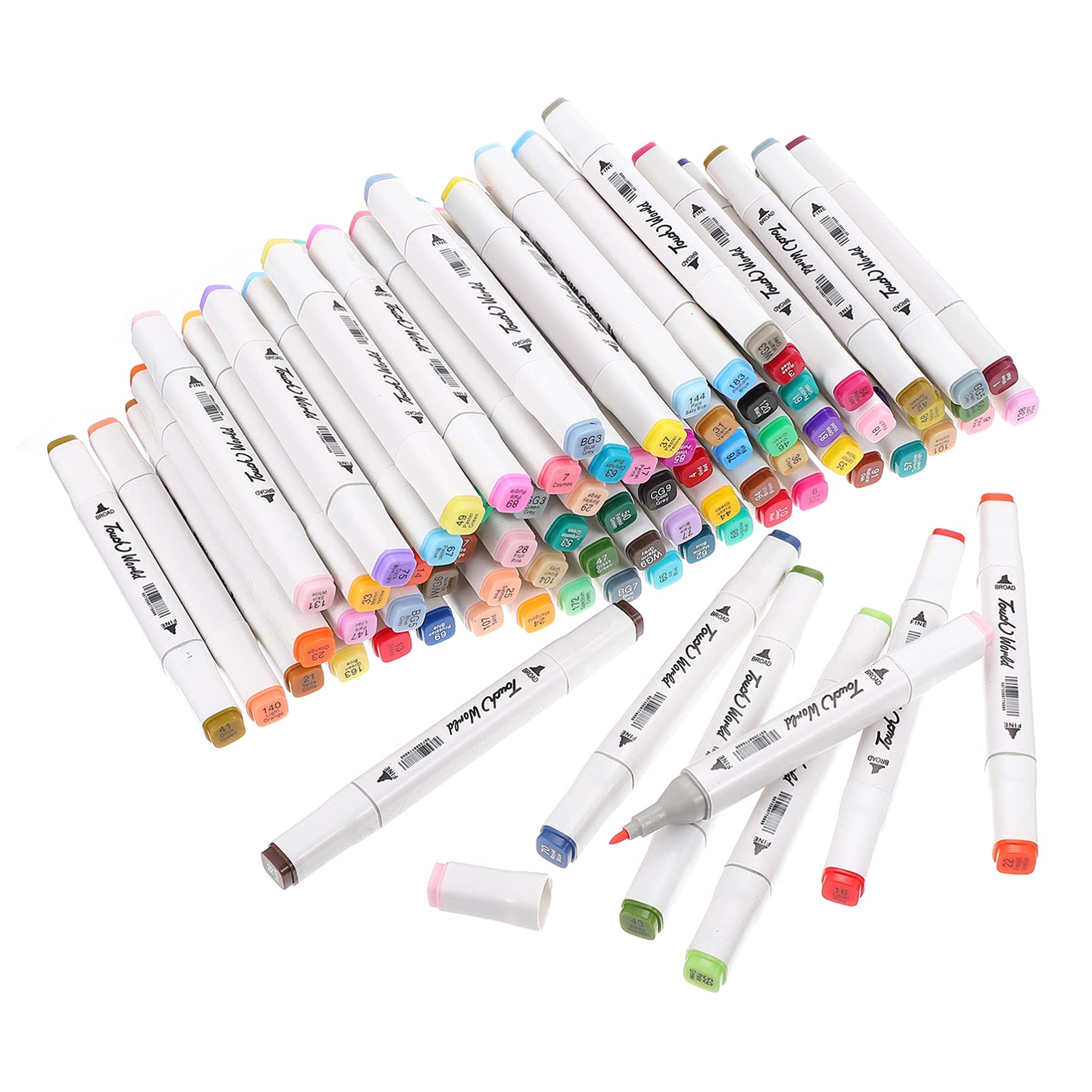 Cabilock 24 Colors Washable Kids Markers Set - Non-Toxic Art Marker Pens for Drawing, Coloring Books, DIY Crafts, Scrapbooking, Photo Albums & Mug Painting - Perfect for Birthday Gifts & School Projects
