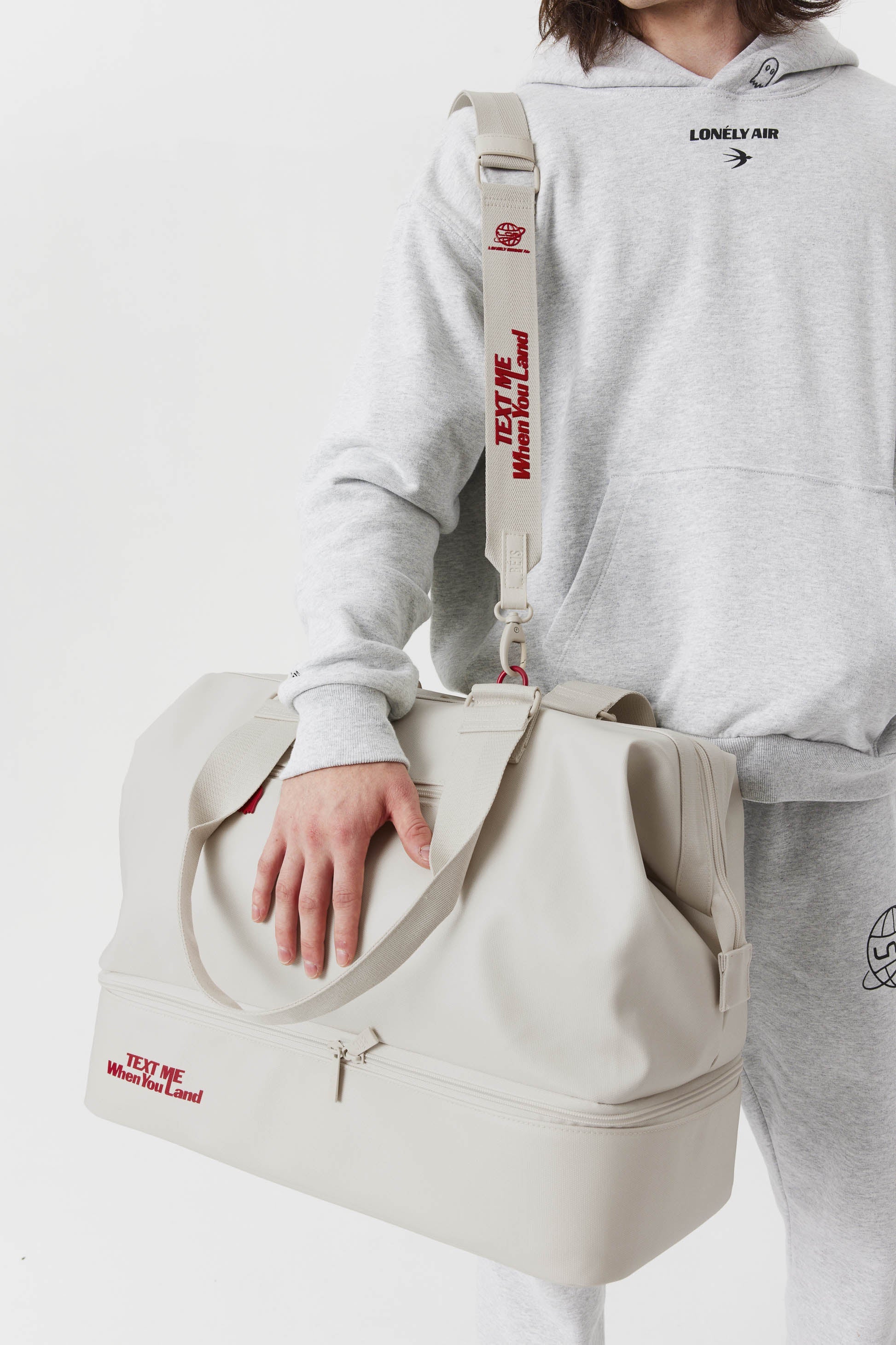 Ghost White Adjustable Shoulder Strap - Comfortable & Durable for Bags, Luggage & Camera Cases - Perfect for Travel, Hiking & Everyday Use