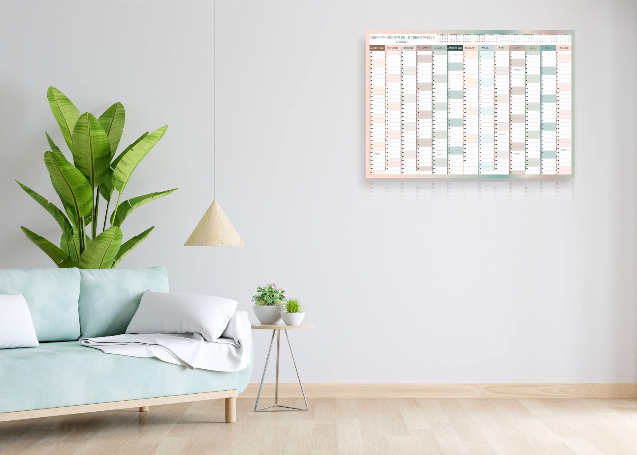 2024-2025 A3 Wall Planner - Academic Year Calendar from August to August | Large Yearly Study Organizer for School, Office & Home | 29.7 x 42 cm Foldable Poster | Perfect for Classroom Scheduling, Student Planning & Work Task Management