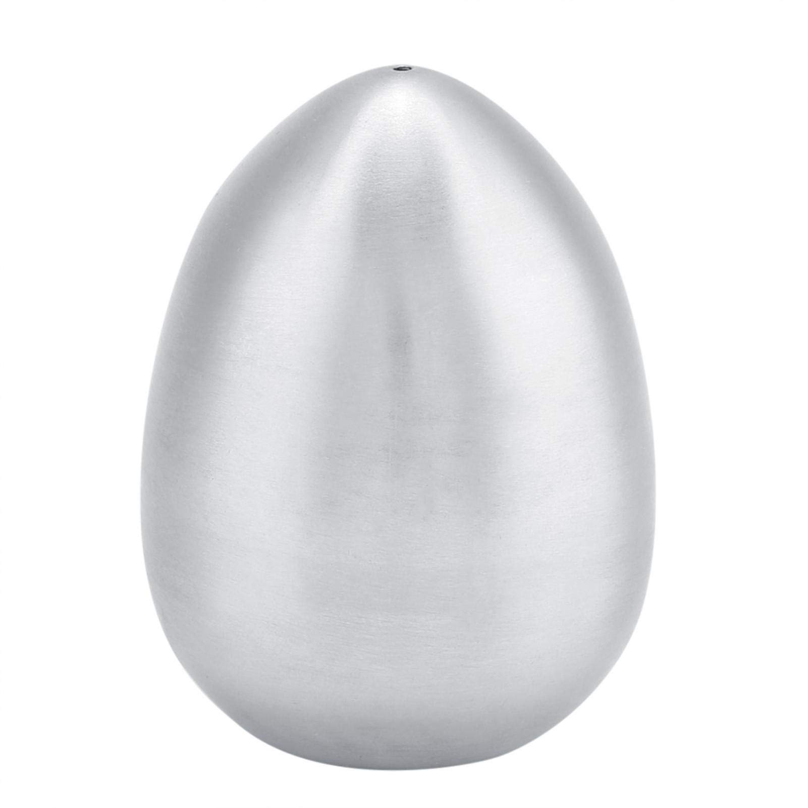 Premium Stainless Steel Egg-Shaped Spice Shaker - 1-Hole Seasoning Bottle for Salt, Pepper & Spices | Durable Kitchen Supplies for Cooking, Baking & Tabletop Seasoning