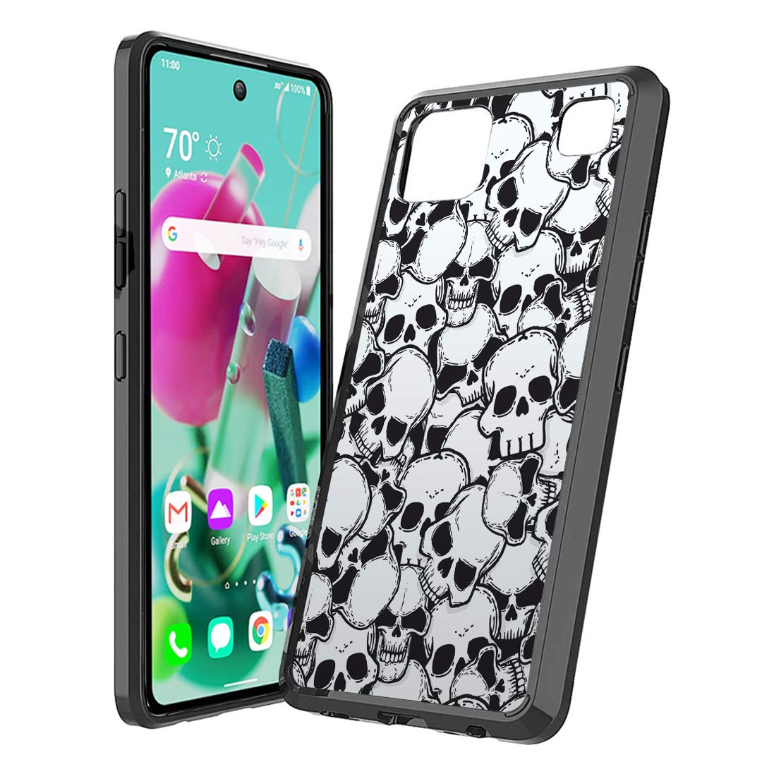 LG K92 5G Phone Case - Slim Protective Cover for Women & Men | AT&T Cricket All Carriers | Skull Design for Daily Use