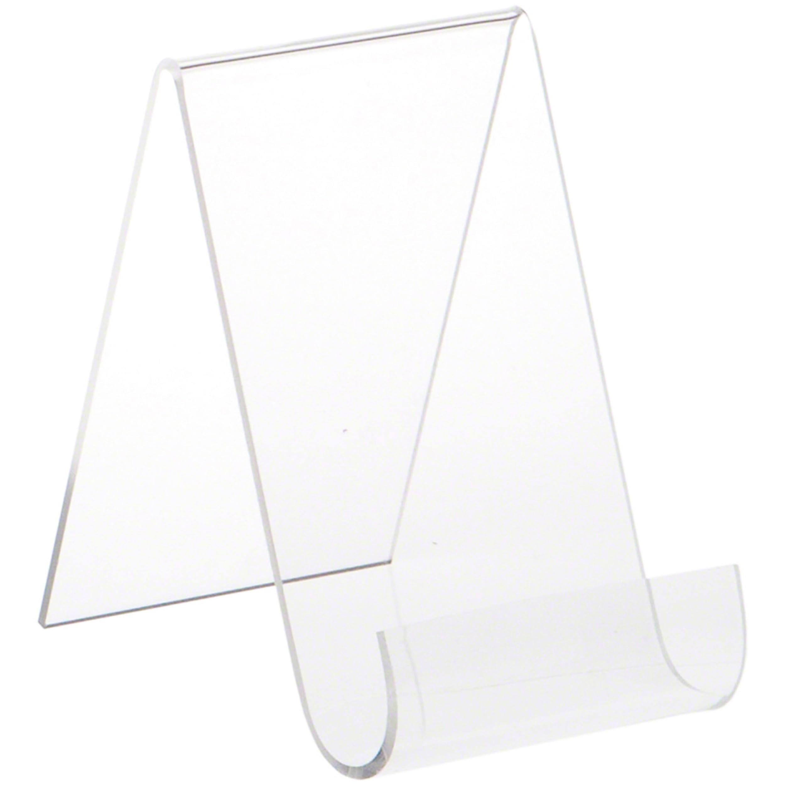 Plymor Clear Acrylic Display Easel 12-Pack - 5.5