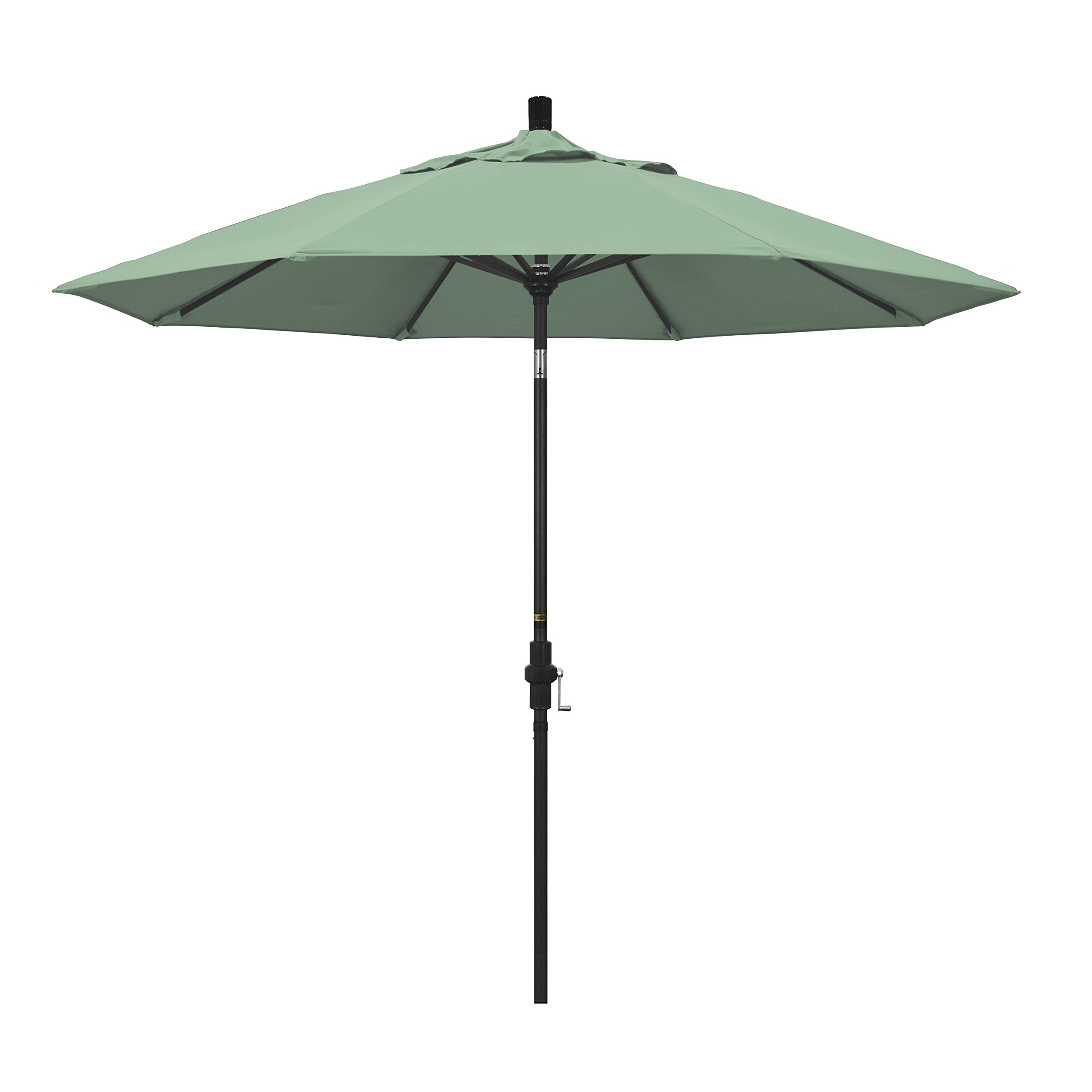9' California Umbrella - Aluminum Crank Lift with Tilt - Outdoor Patio & Poolside Use