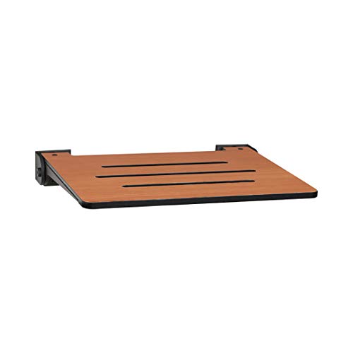 Teak Seat Top With Matte Black Frame