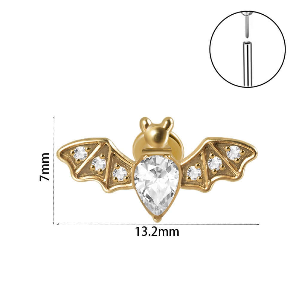 Bat & Spider Stud Earrings for Women | Gothic Halloween Jewelry | DL3011 | Perfect for Costume Parties & Gothic Fashion