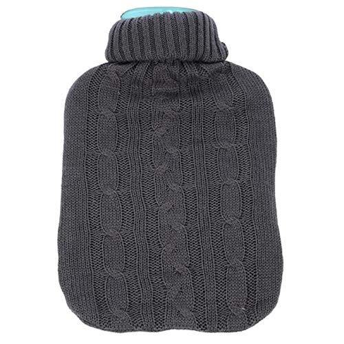 2000ml Large Knitted Hot Water Bottle Cover - Soft Warm Insulating Pouch for Cold Weather Relief | Perfect for Winter Nights, Period Pain & Muscle Relaxation