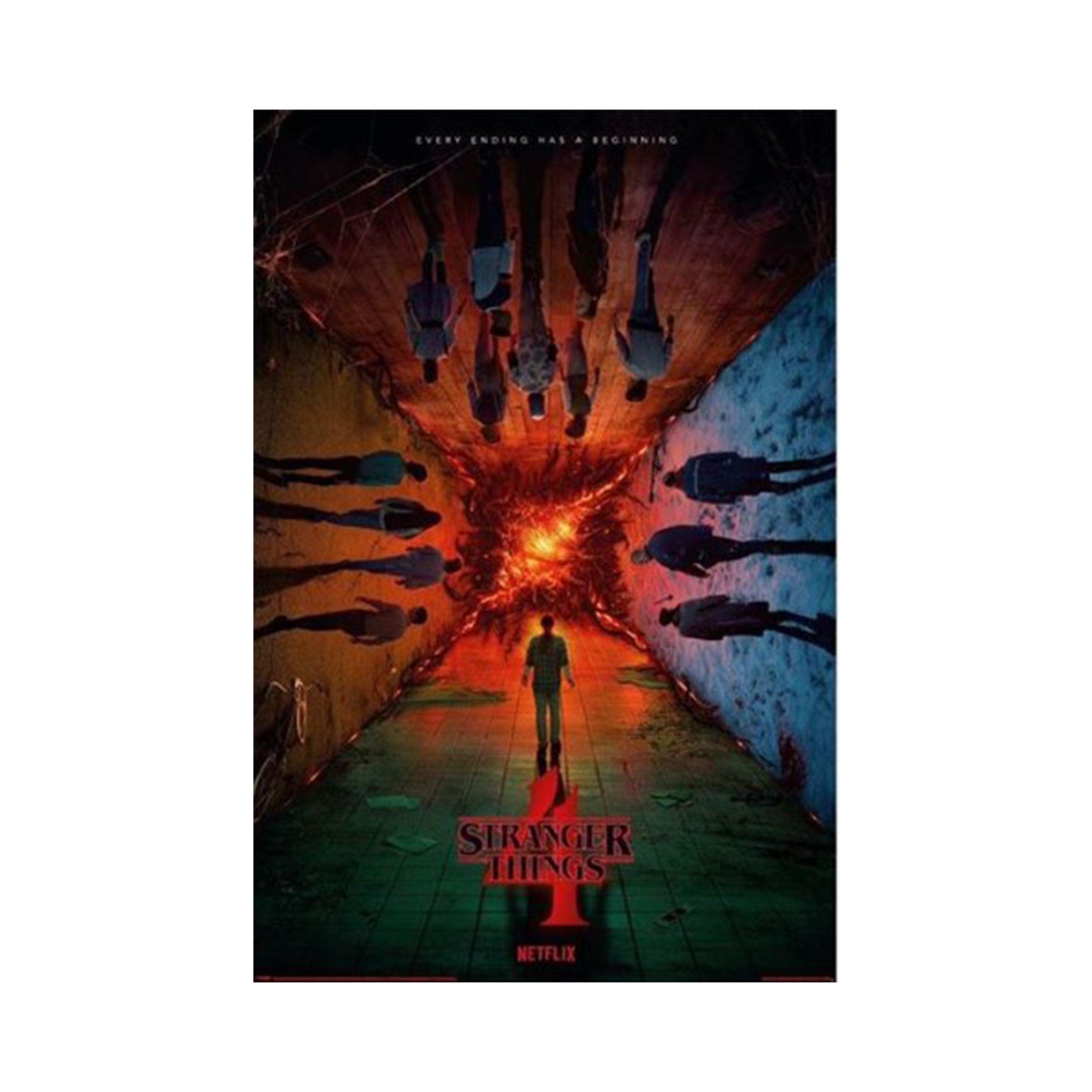 Stranger Things Season 4 Poster - Every Ending Has a Beginning - Netflix TV Show Wall Art Decor for Bedroom, Living Room & Office