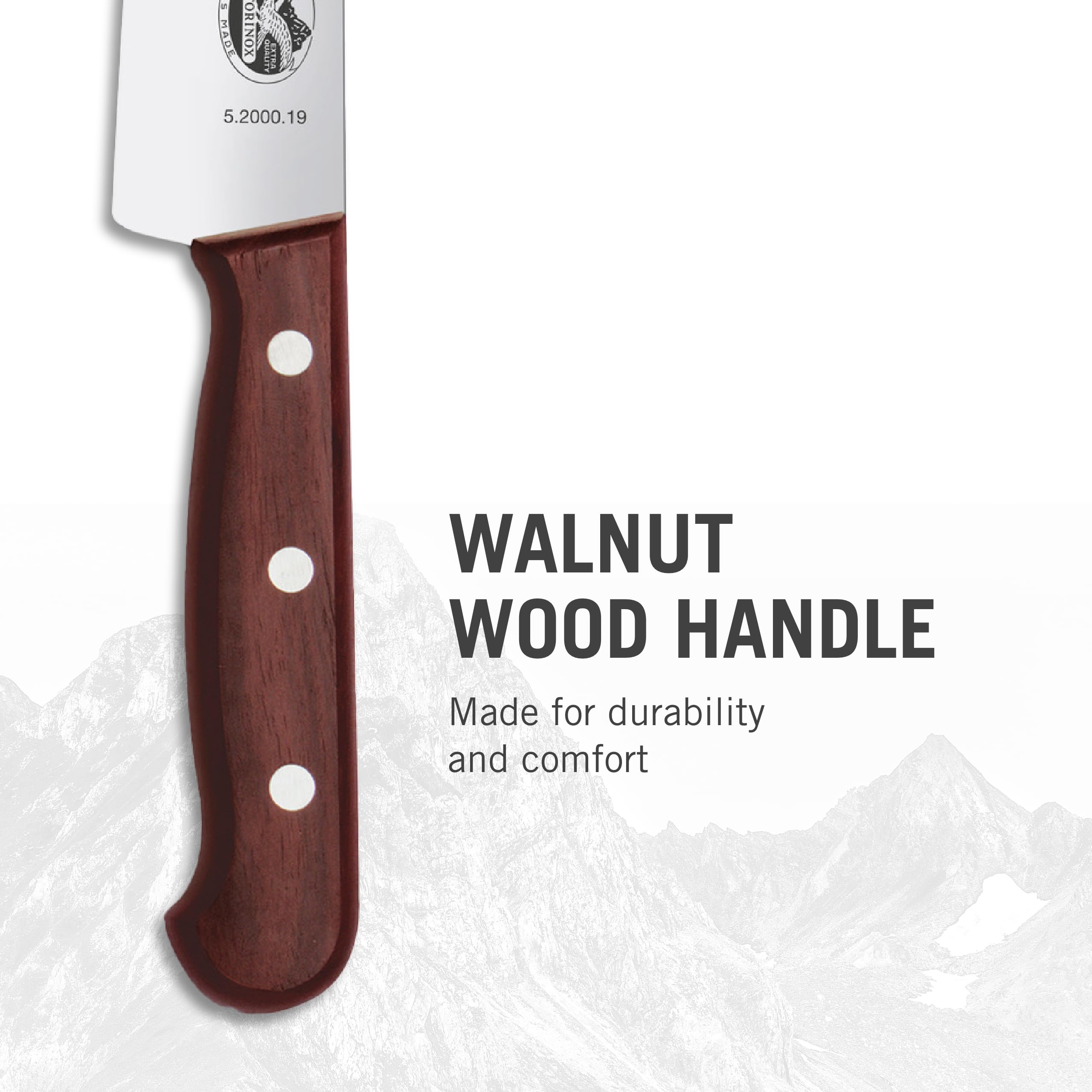 Victorinox 2-Piece Carving Set with Chef's Knife & Carving Fork - Premium Wooden Handle Kitchen Knives for Meat Carving & Slicing - Perfect for Thanksgiving Turkey, Holiday Roasts & Home Cooking