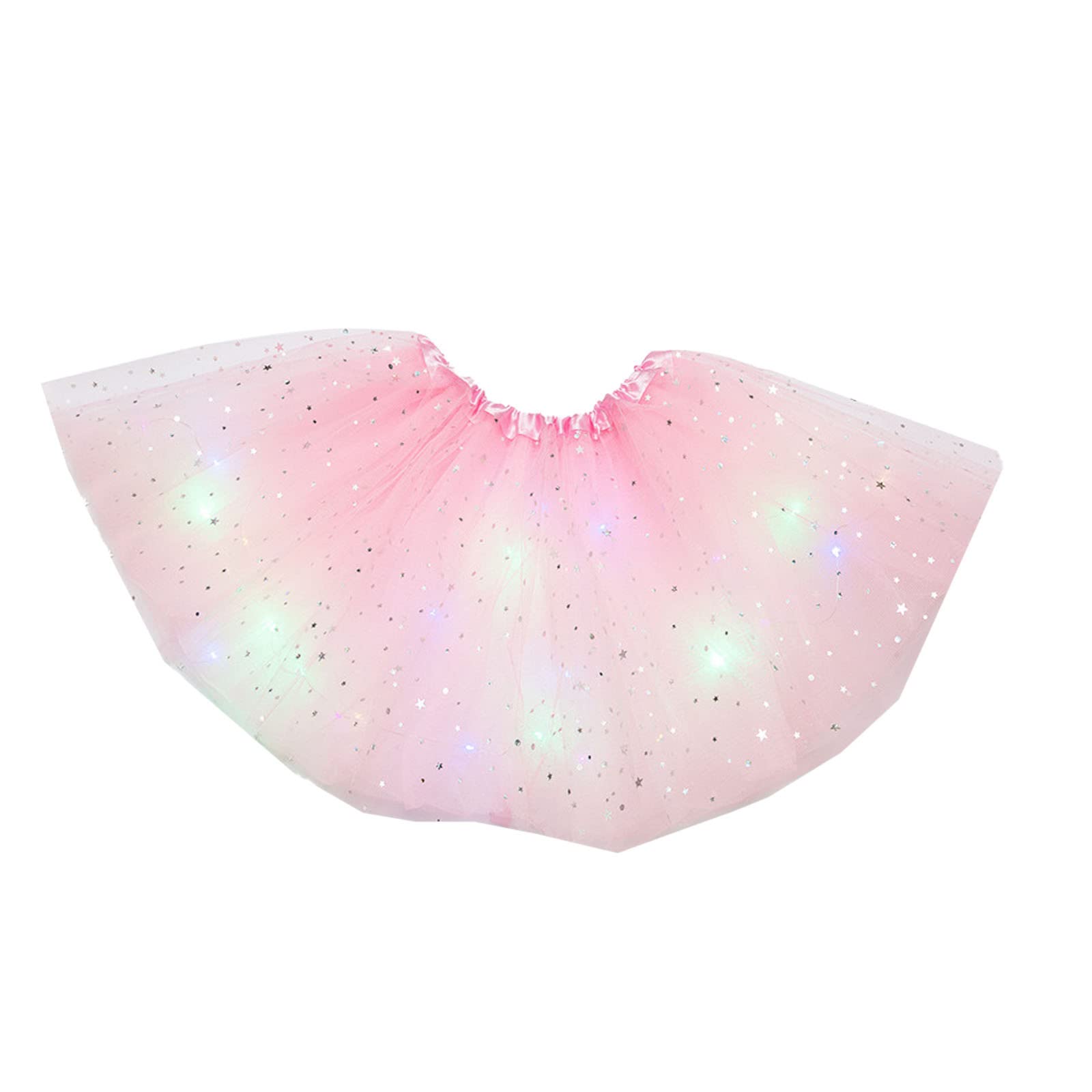 Glowing Butterfly LED Tutu Skirt for Girls - Light Up Princess Party Dress for Formal Events, Halloween, Dance Performances & Birthday Celebrations