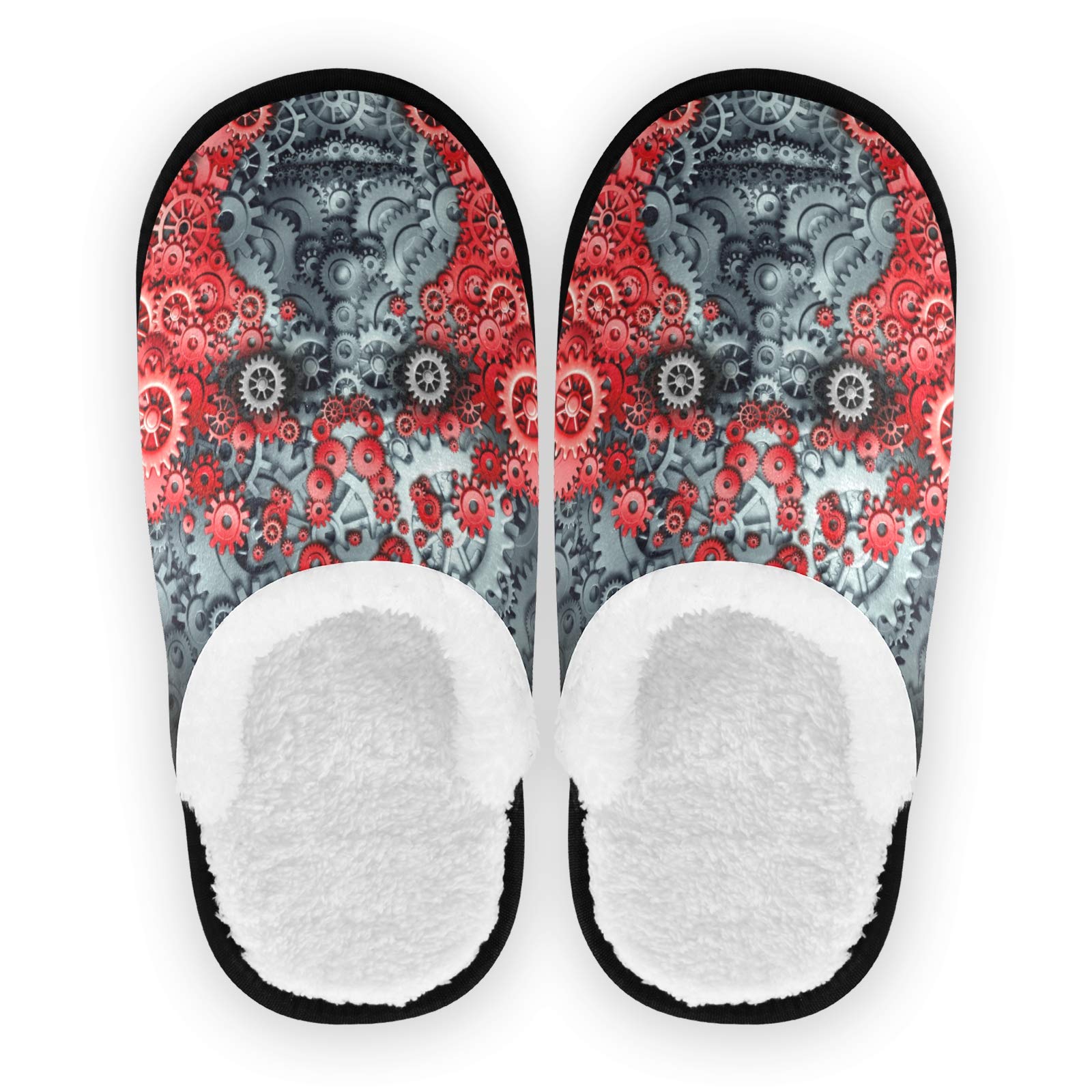 ODAWA Men's Spiral Piano Keys House Slippers - Non-Slip Indoor/Outdoor Slippers for Men (Size 5-8) - Comfortable Home Shoes for Relaxation, Lounging & Gift Giving