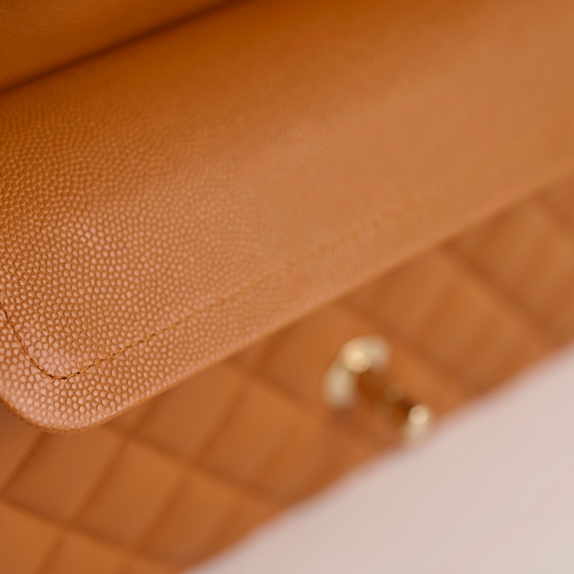 Chanel Small Classic Double Flap Bag in Caramel Caviar Leather - Luxury Crossbody Purse for Women, Perfect for Date Night & Special Occasions