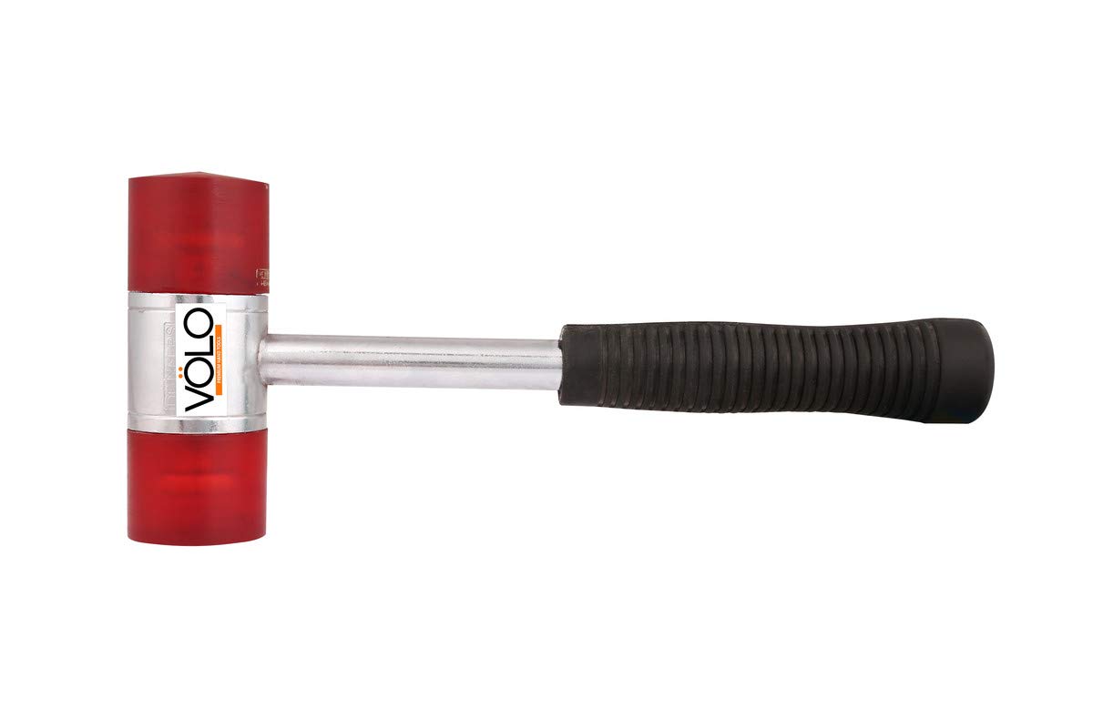 Soft Face Hammer with Handle & 11984 (100mm) Center Punch Drift Punch (Grey) Combo Set - Perfect for Automotive, Metalworking, and DIY Home Repair Projects