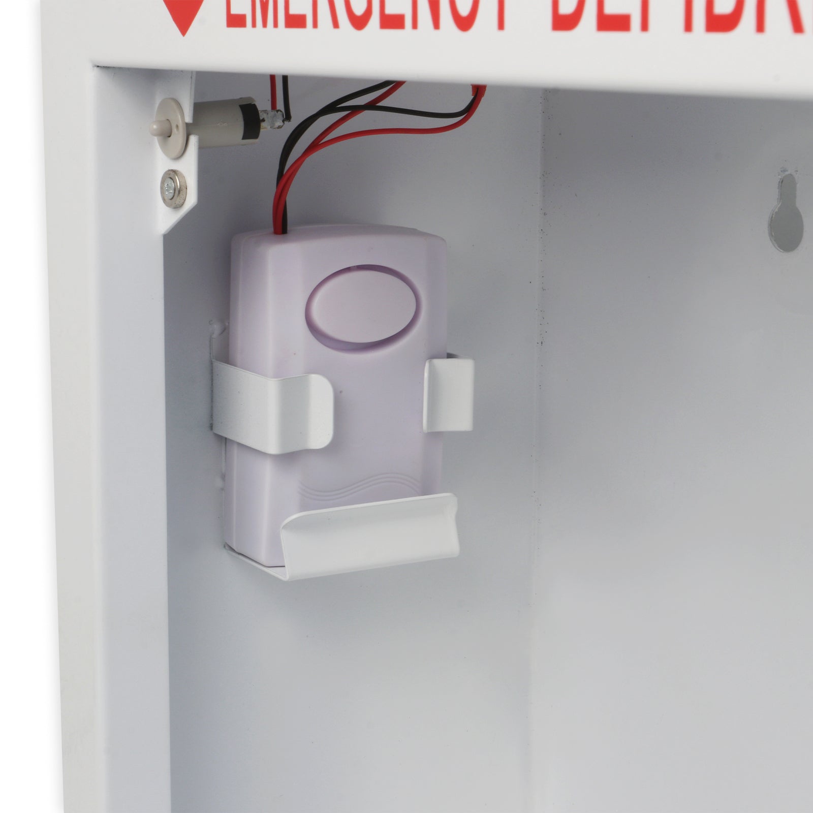 Indoor/Outdoor AED Wall Cabinet - Waterproof & Durable Defibrillator Storage Case for Emergency Use in Homes, Offices & Public Spaces