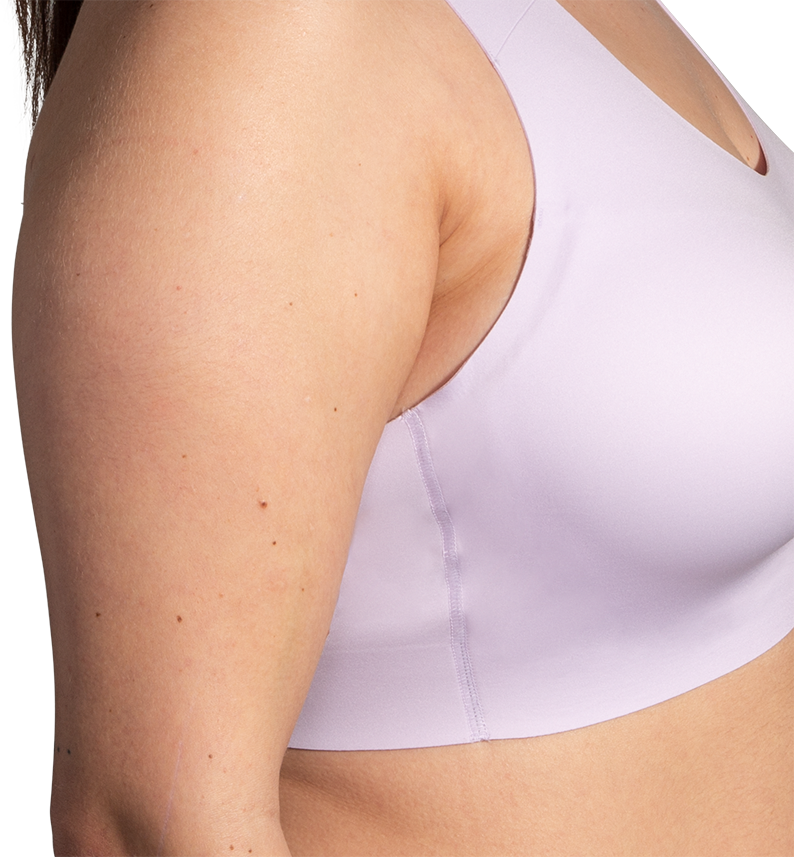 Women's Dare Crossback Run Bra 2.0 - Light Purple 505 - High Support Sports Bra for Running, Yoga & Gym Workouts - Breathable & Comfortable Activewear for Women