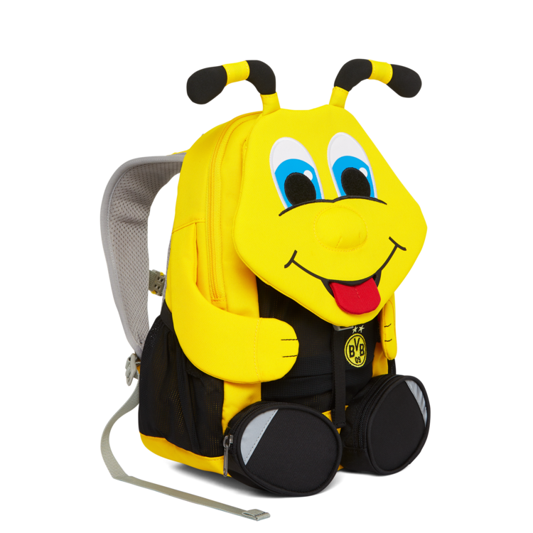 Affenzahn Large Friend BVB Borussia Dortmund Bee Backpack - Durable Kids School Bag for Boys & Girls - Perfect for School, Travel & Sports Fans