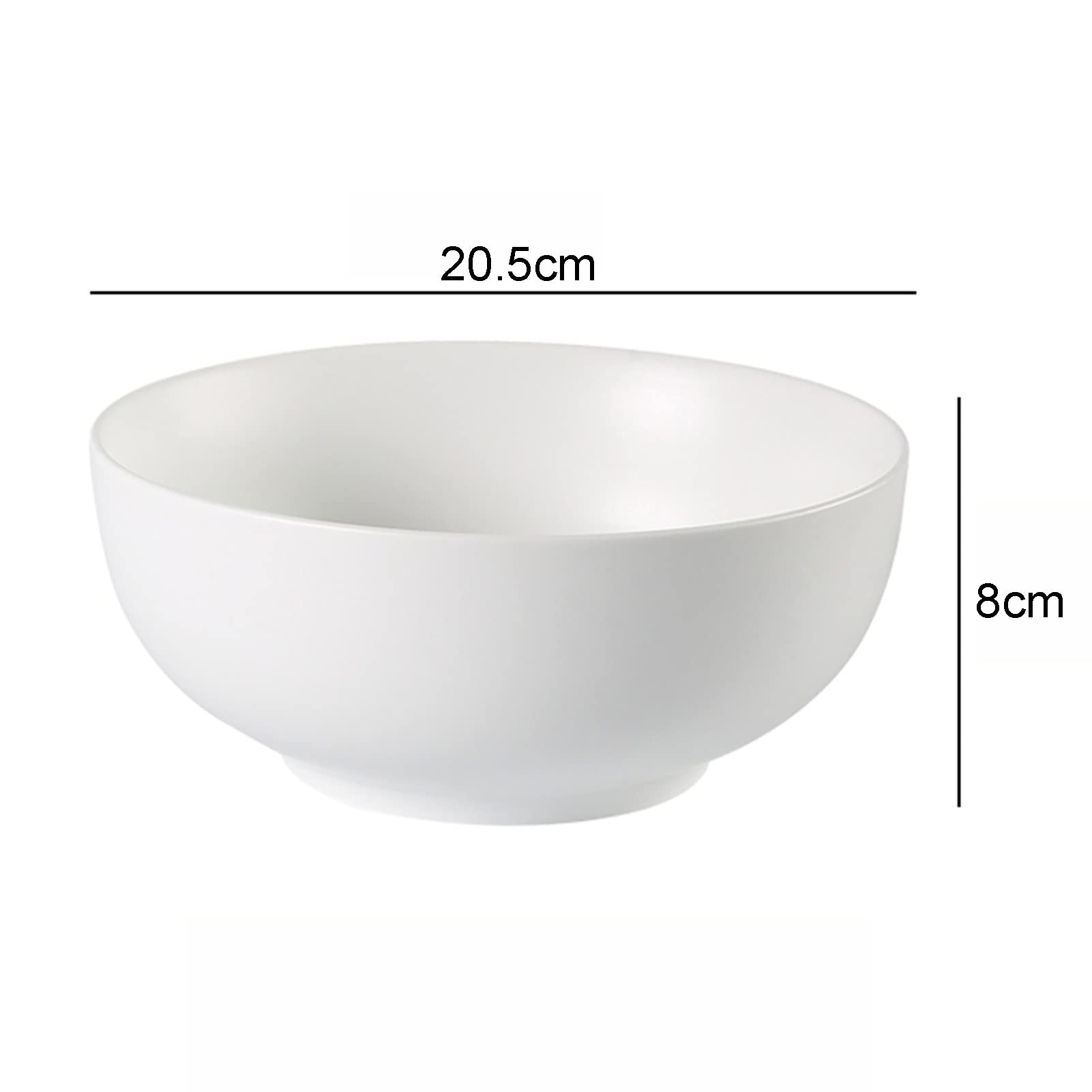 Premium Ceramic Ramen Bowl Set - 8-Piece Deep Rice & Noodle Bowls for Soup, Cereal, Pasta | Microwave & Dishwasher Safe | Kitchen & Dining Essentials (3 Color Options) | Perfect for Asian Cuisine, Family Meals & Restaurant-Style Serving