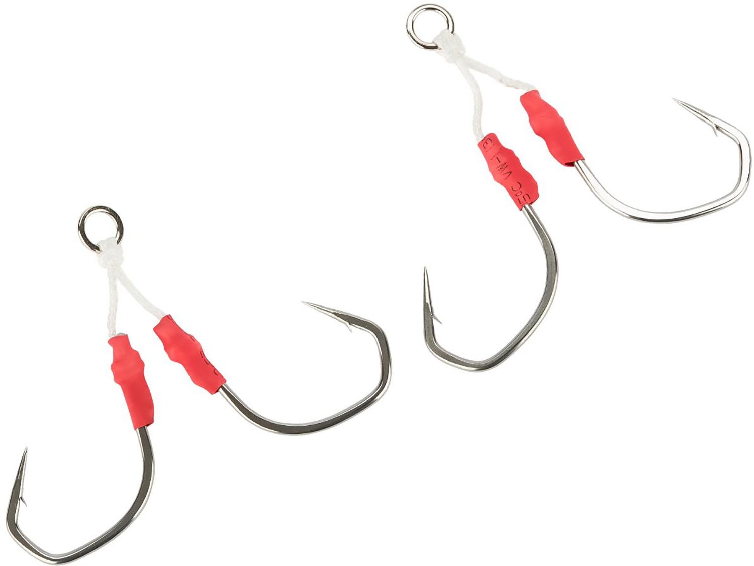 Evike Fishing - Professional Jigging Master Violent Slow Jigging Hooks - 4 Pack Large Tied Hooks for Saltwater & Freshwater Fishing - Perfect for Deep Sea, Offshore, and Ice Fishing Adventures