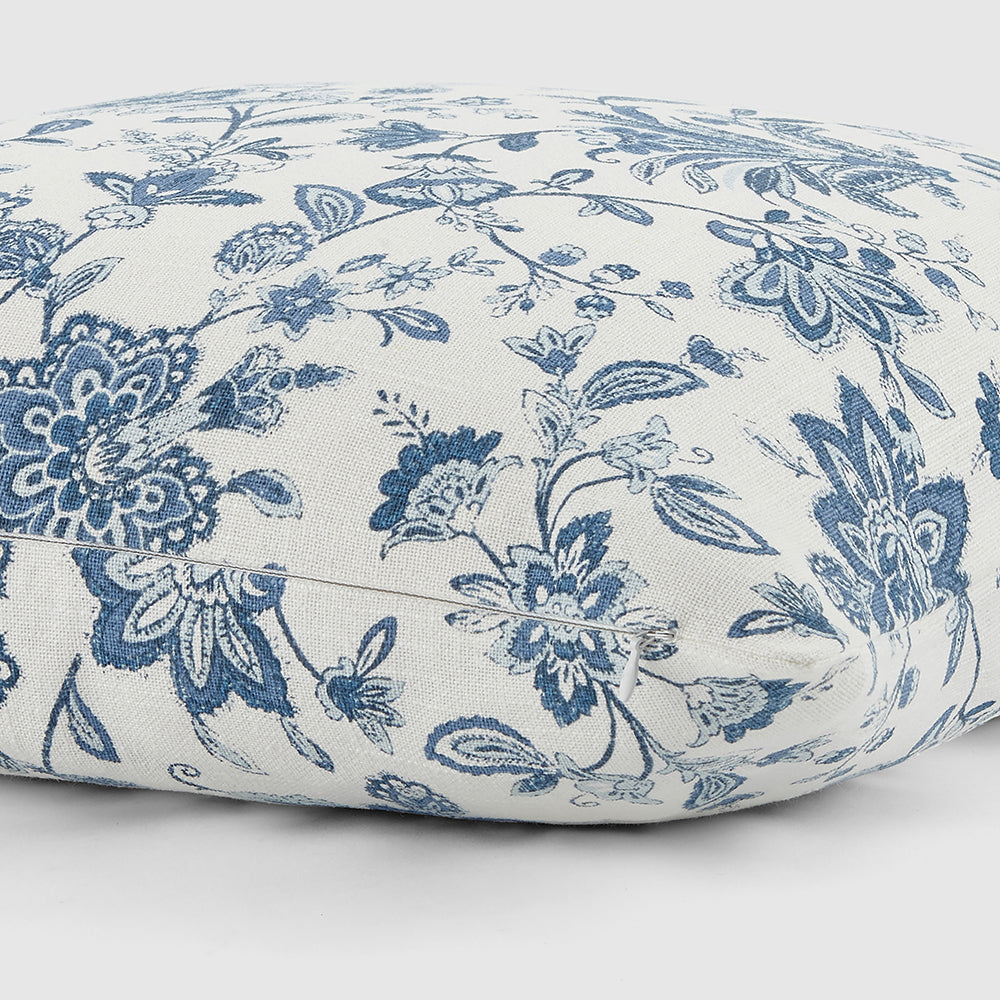 Jacobean Floral Decorative Throw Pillow - Elegant Home Decor for Living Room, Bedroom & Sofa