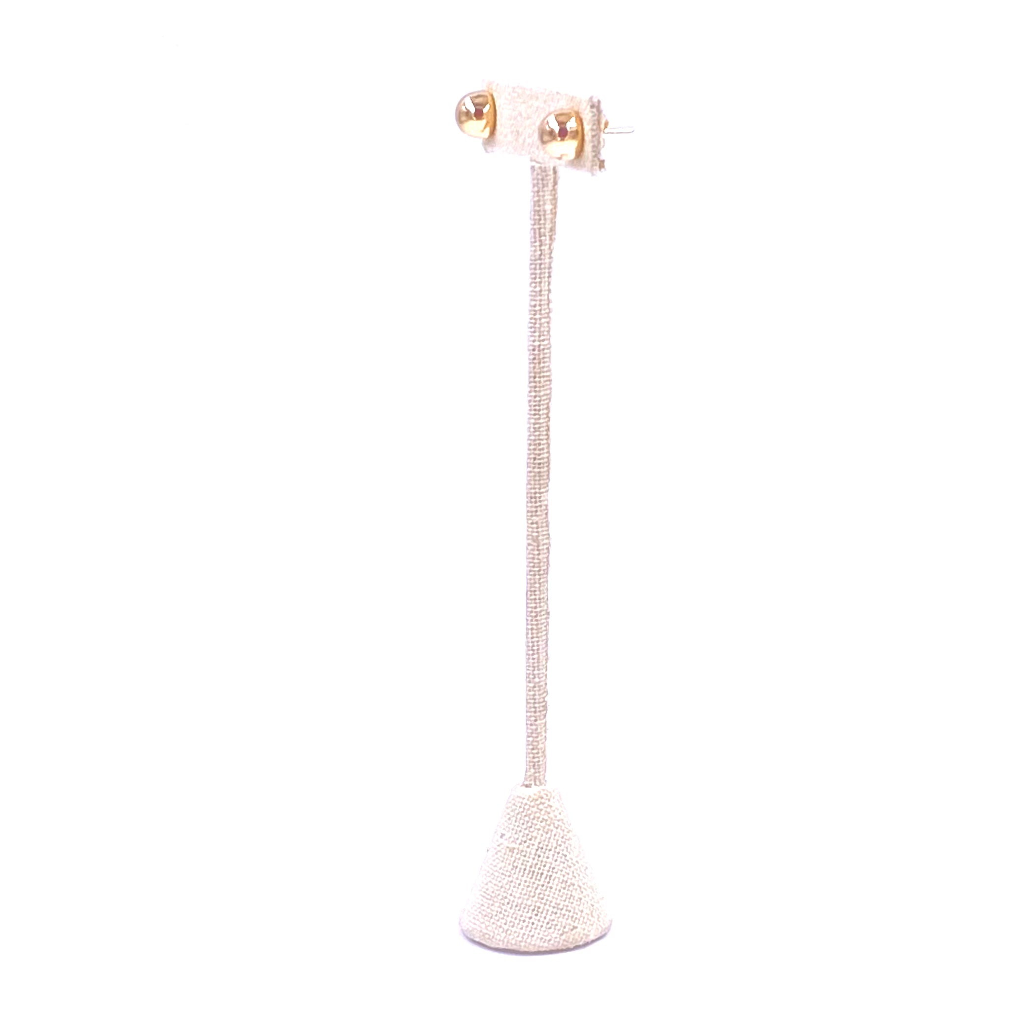 Sterling Silver Gold Plated Ball Stud Earrings for Women - Elegant & Hypoallergenic Jewelry for Everyday Wear, Parties & Gifts