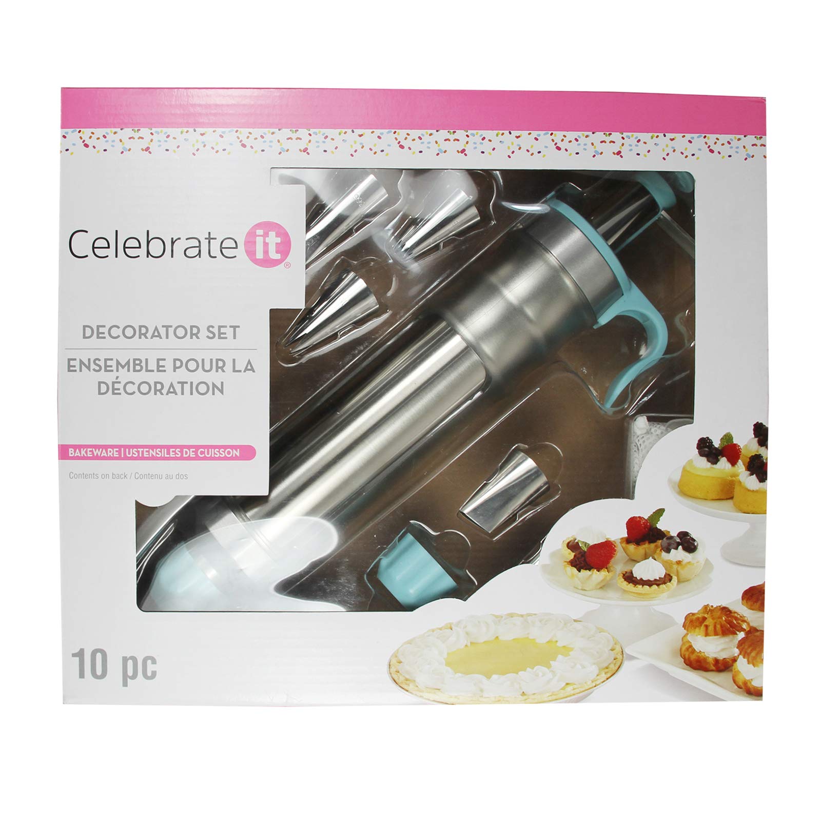 Professional Cake Icing Decorator Tool Set for Baking & Cake Decorating - Perfect for Birthdays, Weddings & DIY Desserts by Celebrate It