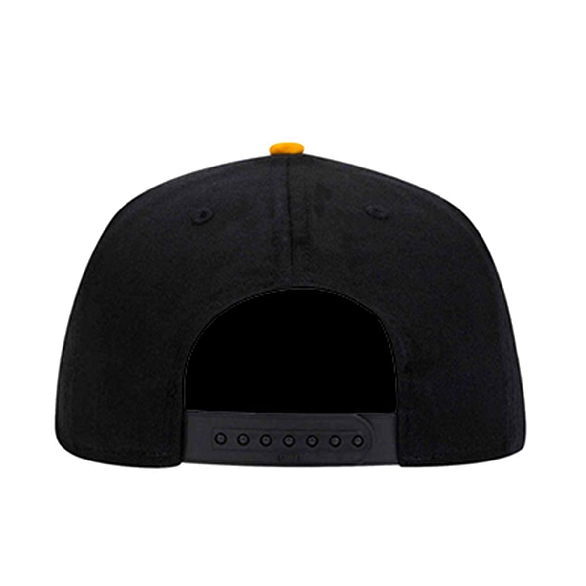 Hellbound Gothic Snapback Hat - Black & Yellow Punk Skull Cap - Adjustable One Size Fits All - Perfect for Halloween, Concerts & Streetwear Fashion