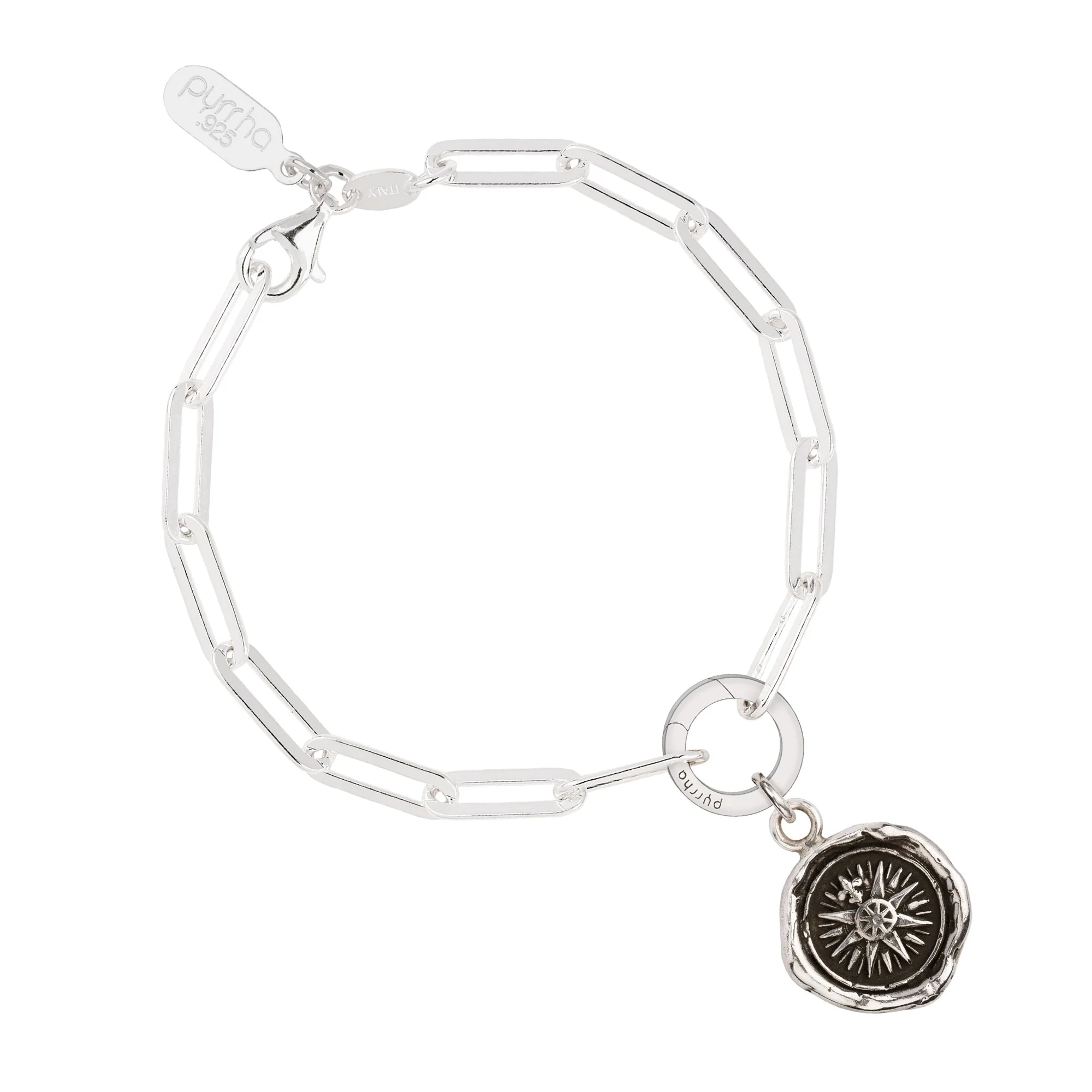 Stylish Direction Paperclip Chain Bracelet for Women - Trendy Minimalist Jewelry for Everyday Wear & Layering