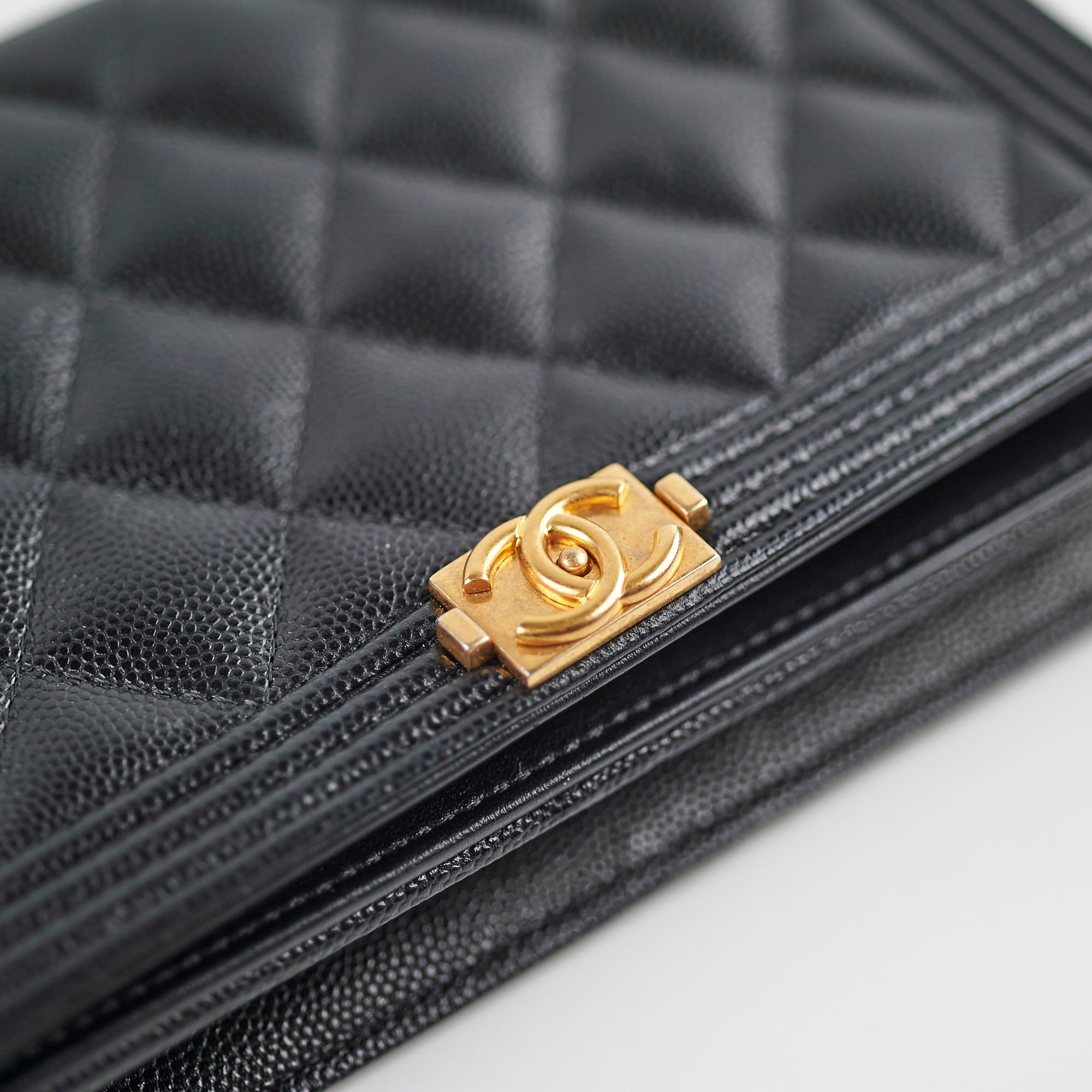 Chanel Boy Caviar Black Wallet On Chain - Luxury Crossbody Bag for Women, Perfect for Evening Parties & Daily Use