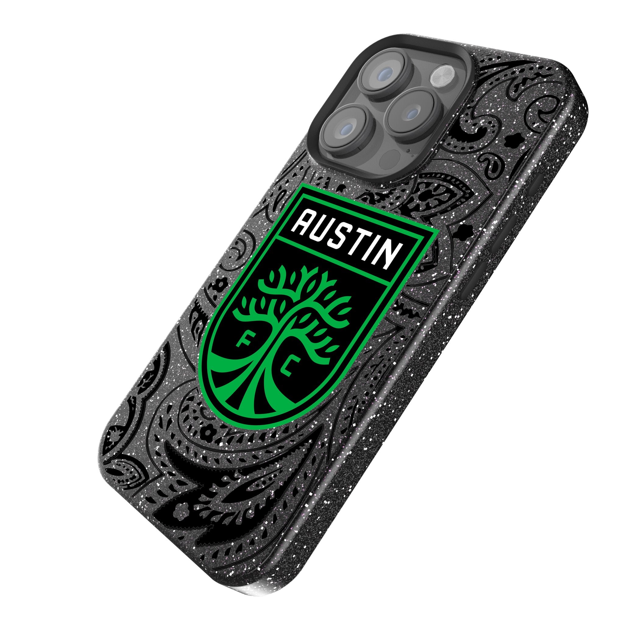 Austin FC Paisley Bling Phone Case - Stylish Protective Cover for iPhone & Samsung | Perfect for Soccer Fans, Game Days & Everyday Use