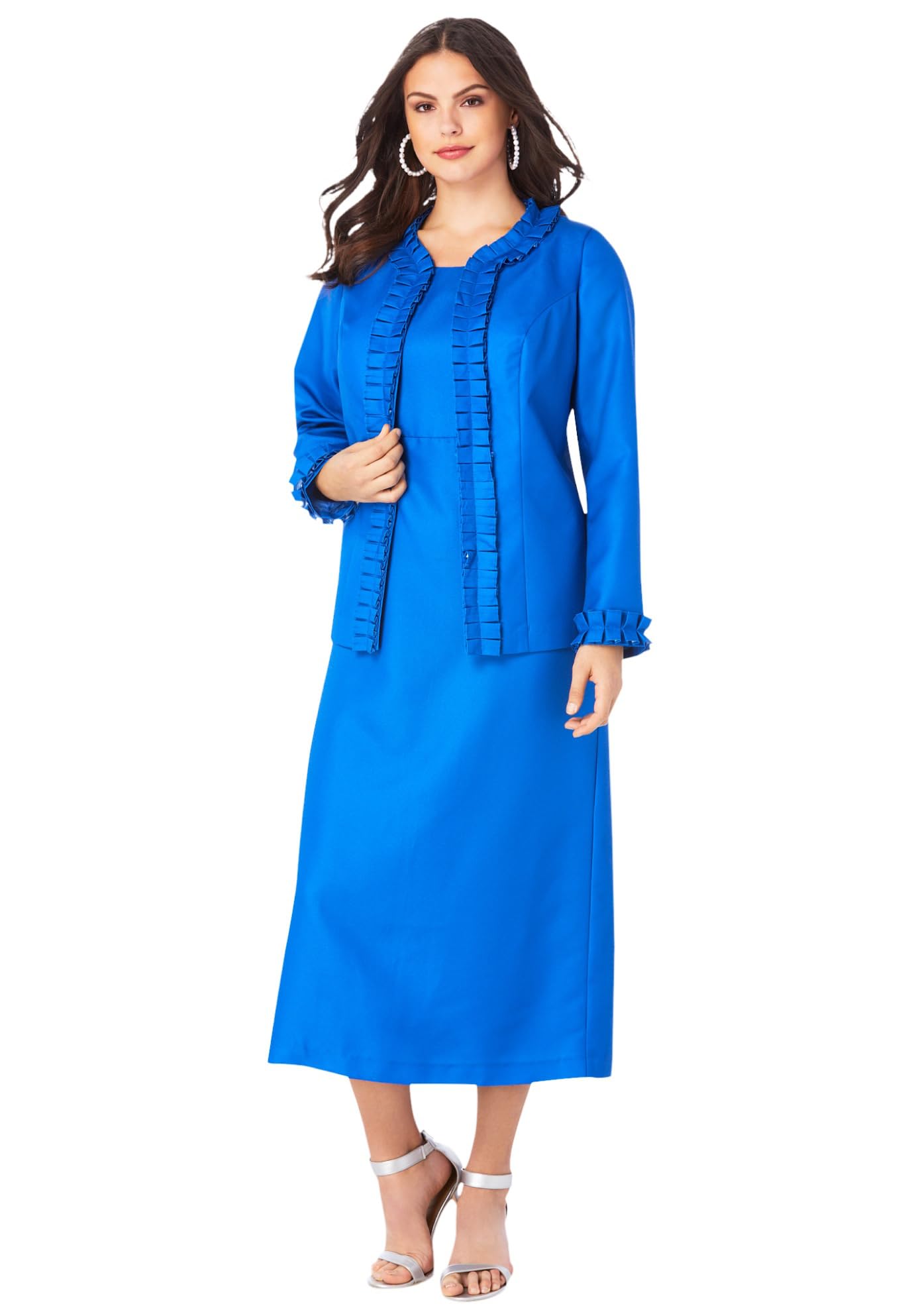 Romwe Women's Plus Size Pleated Blazer Dress for Work & Formal Occasions | Office Wear, Business Attire, Wedding Guest Outfit