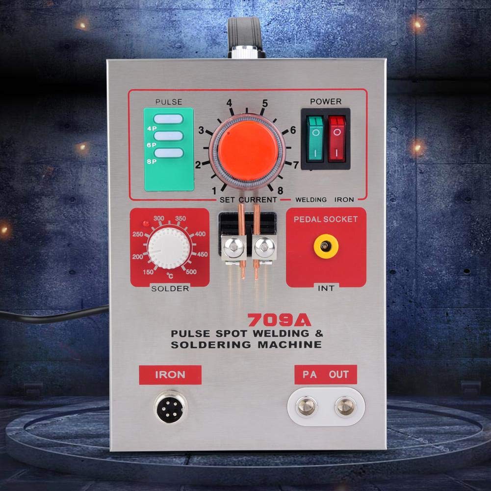 709A 3.2Kw Lithium Battery Spot Welder - DIY 18650 Battery Welding Machine with Soldering Pen (US Plug) | Perfect for Battery Pack Assembly, RC Models, and Electronics Repair Projects