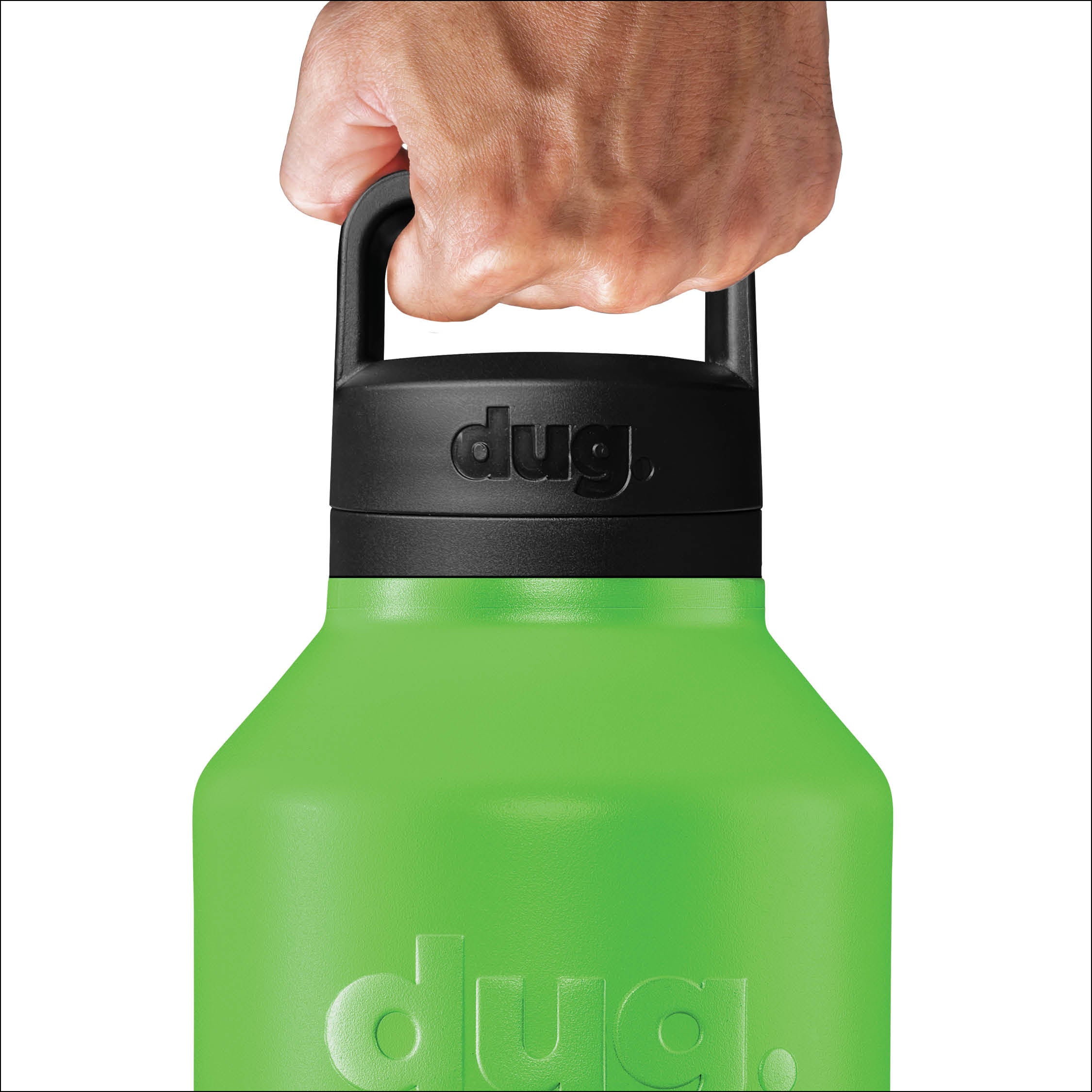 2L (67.6 oz) Large Water Bottle with Straw - BPA Free, Leak Proof, Durable Lime Green Sports Bottle for Gym, Hiking, Running & Outdoor Activities