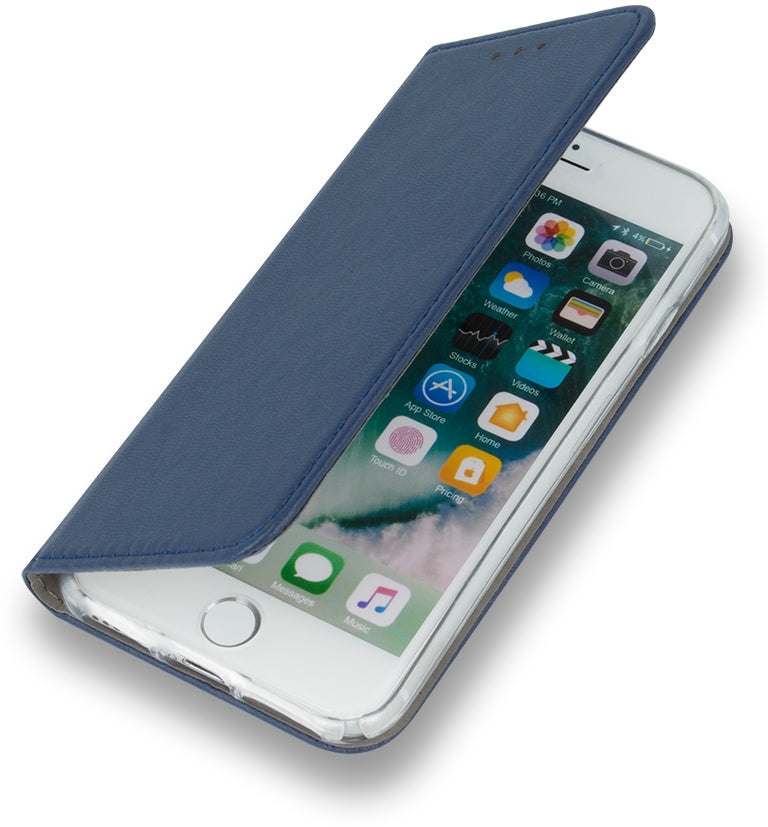 Apple iPhone 11 Wallet Case with Card Slots - Navy Blue Leather Slim Protective Cover for Credit Cards & ID - Perfect for Travel, Work & Everyday Use