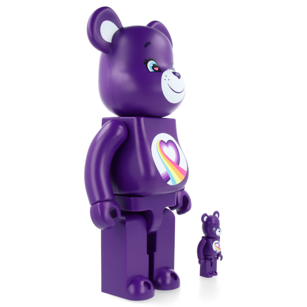400% + 100% Bearbrick Rainbow Heart Bear Collectible Figure - Limited Edition Designer Art Toy for Display & Collection - Perfect for Home Decor, Office Display, and Gift Giving