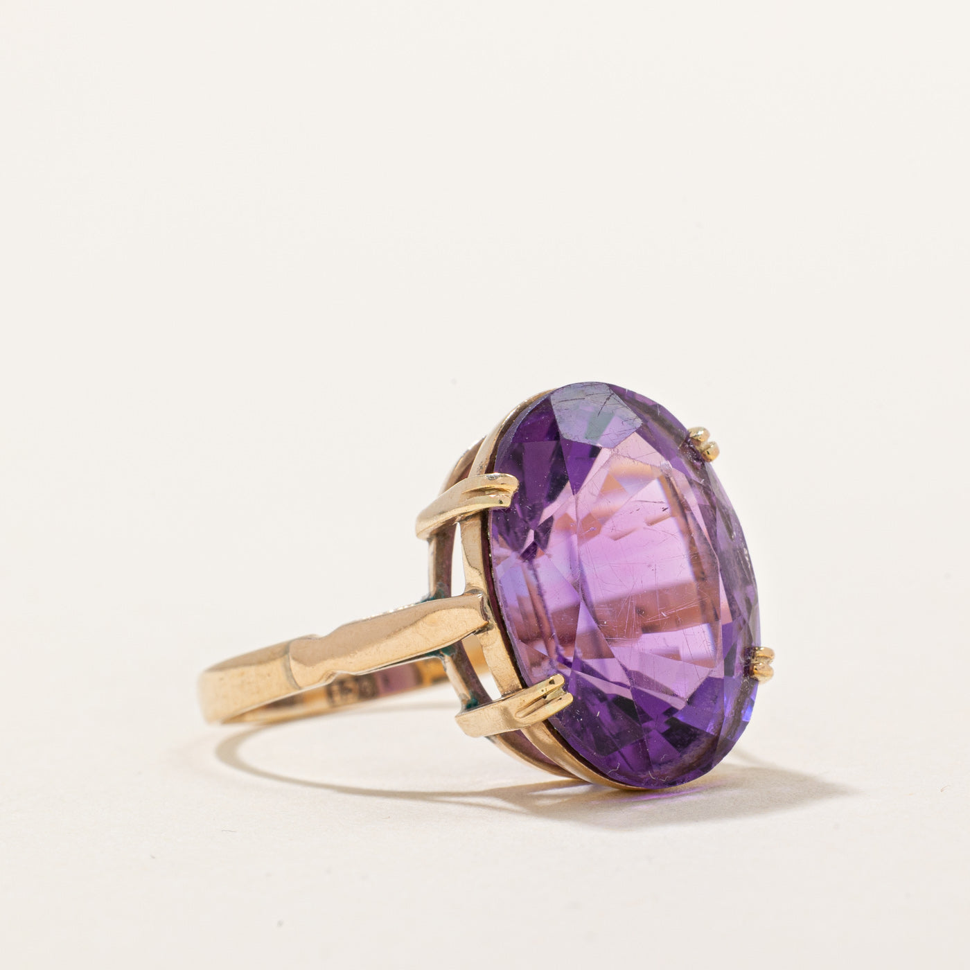7.50ct Amethyst Cocktail Ring - Size 6.75 | Elegant Purple Gemstone Statement Ring for Women | Perfect for Evening Parties, Weddings & Special Occasions