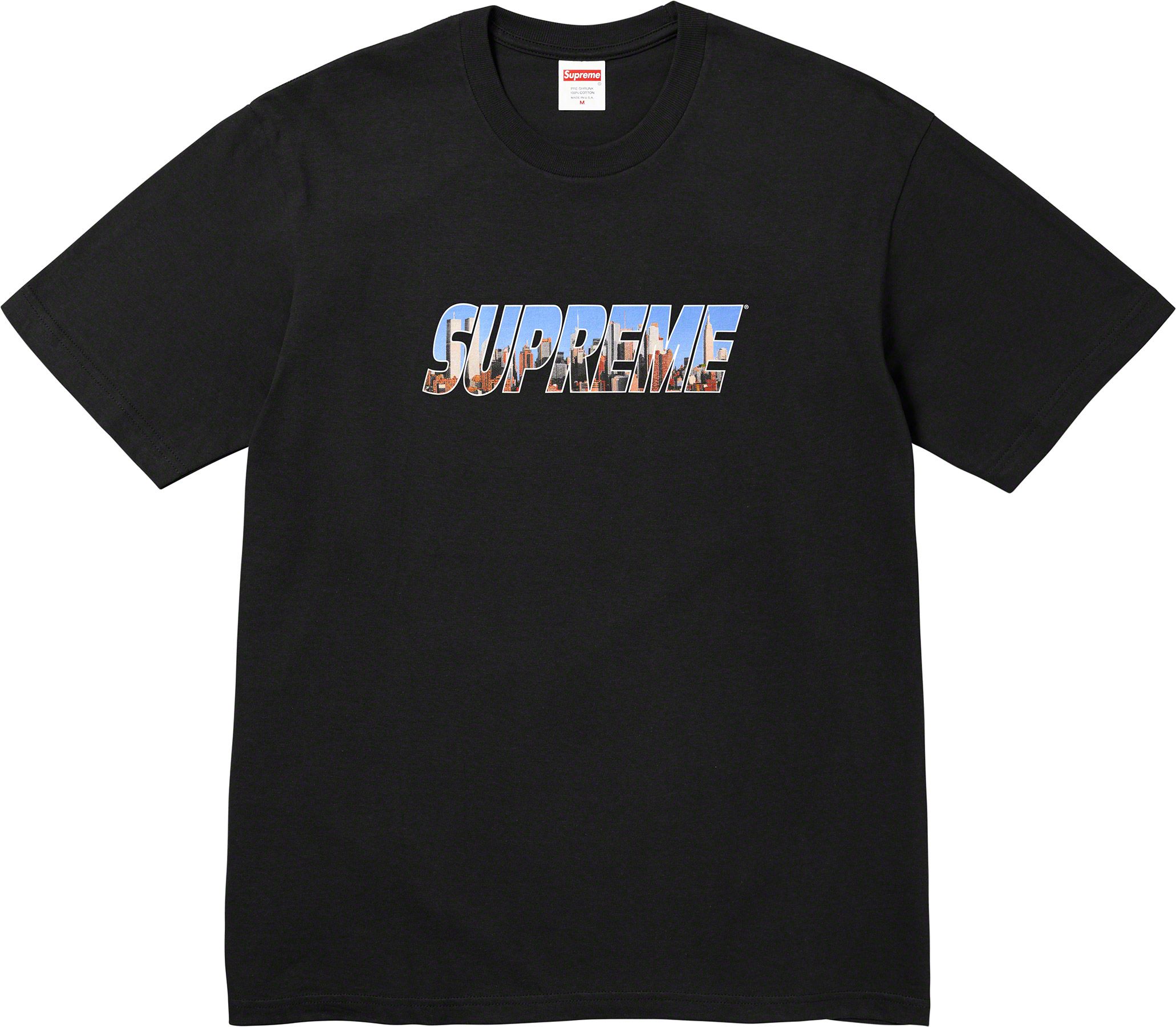 Supreme Gotham Graphic T-Shirt - Black Cotton Streetwear Tee for Men | Casual Wear & Urban Fashion