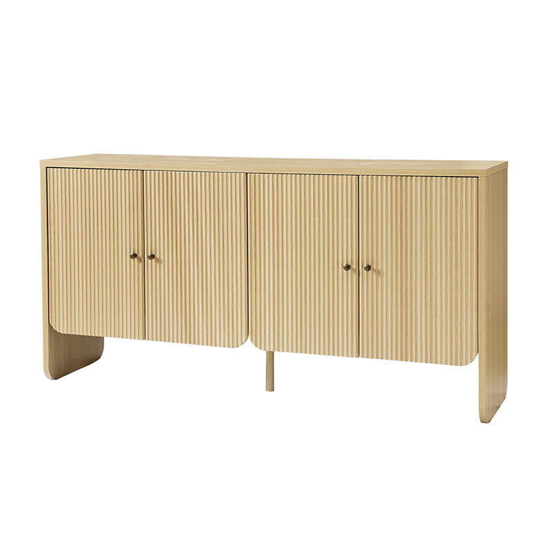 Paula Adjustable Shelf Buffet Cabinet Sideboard with Cable Management - Stylish Storage for Dining Room, Living Room & Home Office