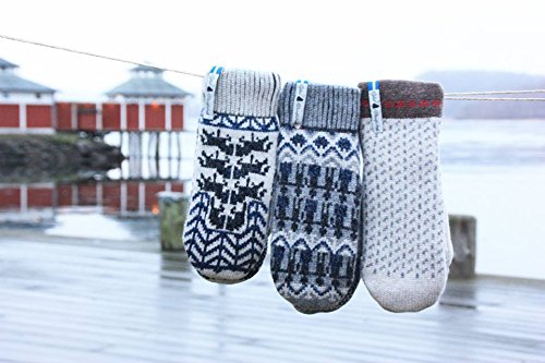 Premium Öjbro Swedish Made 100% Merino Wool Mittens - Ultra Soft, Thick & Extremely Warm - Raynaud's Association Recommended - Perfect for Winter Sports, Skiing & Cold Weather Activities