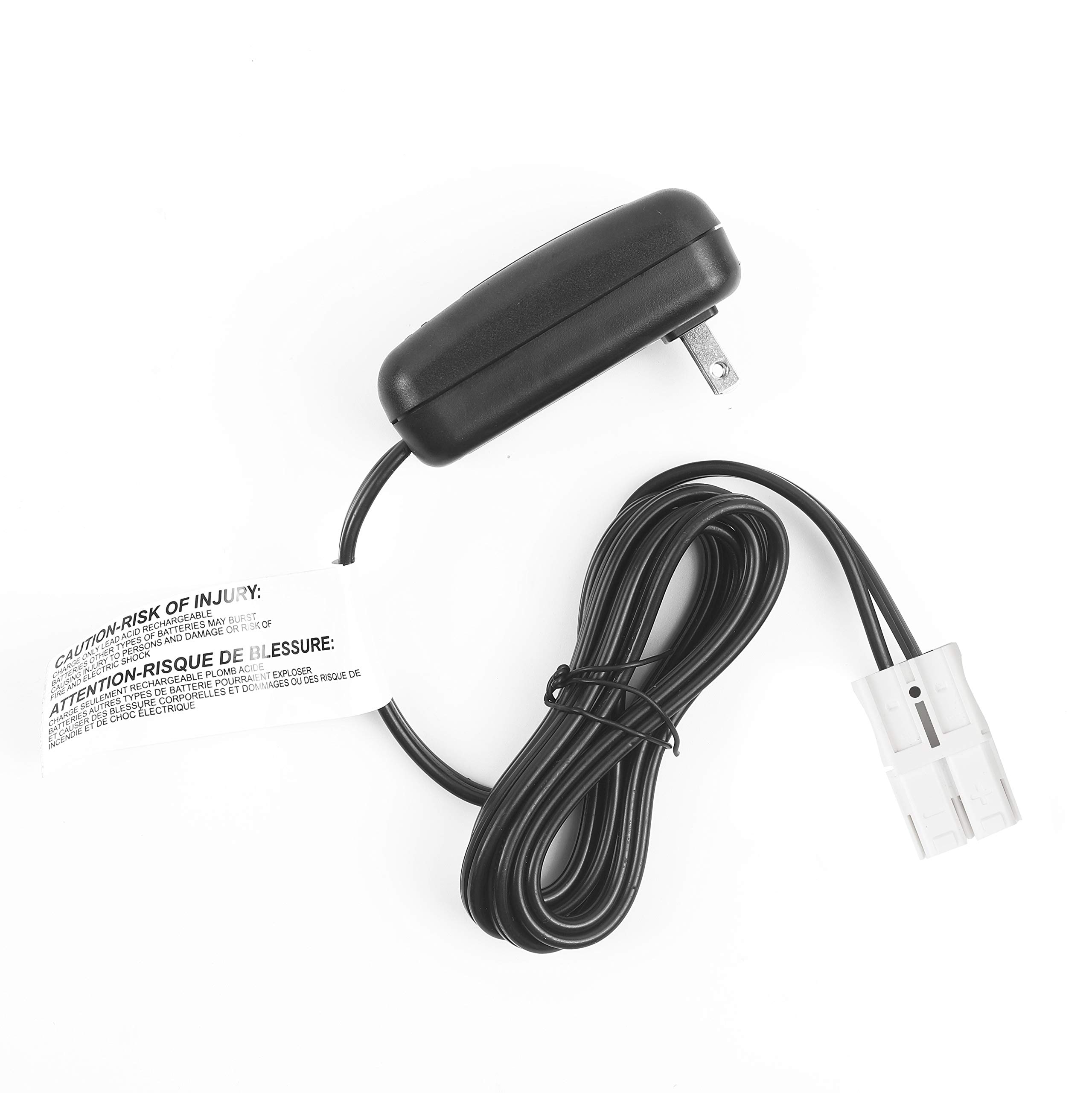 12V Kids Ride On Car Charger with White Plug - 12 Volt Battery Charger for Rollplay GMC Truck, Mercedes Coupe, Storm UTV, Walmart Ride On Toys - Perfect for Outdoor Play, Birthday Gifts & Family Fun