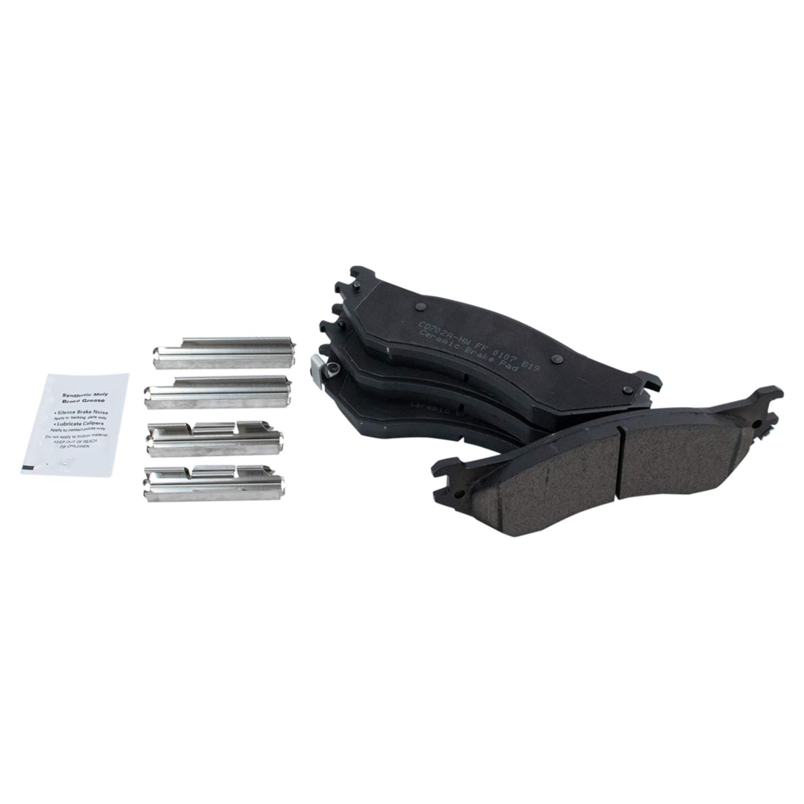 TRQ Premium Ceramic Brake Pads & Vented Rotors Kit - Compatible with 2006-2008 Dodge Ram 1500, 2003-2008 Ram 2500/3500 - Heavy Duty Braking for Towing & Off-Road Adventures