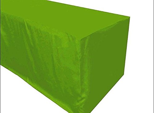6ft Polyester Tablecloth - Apple Green for Wedding & Banquet Decor