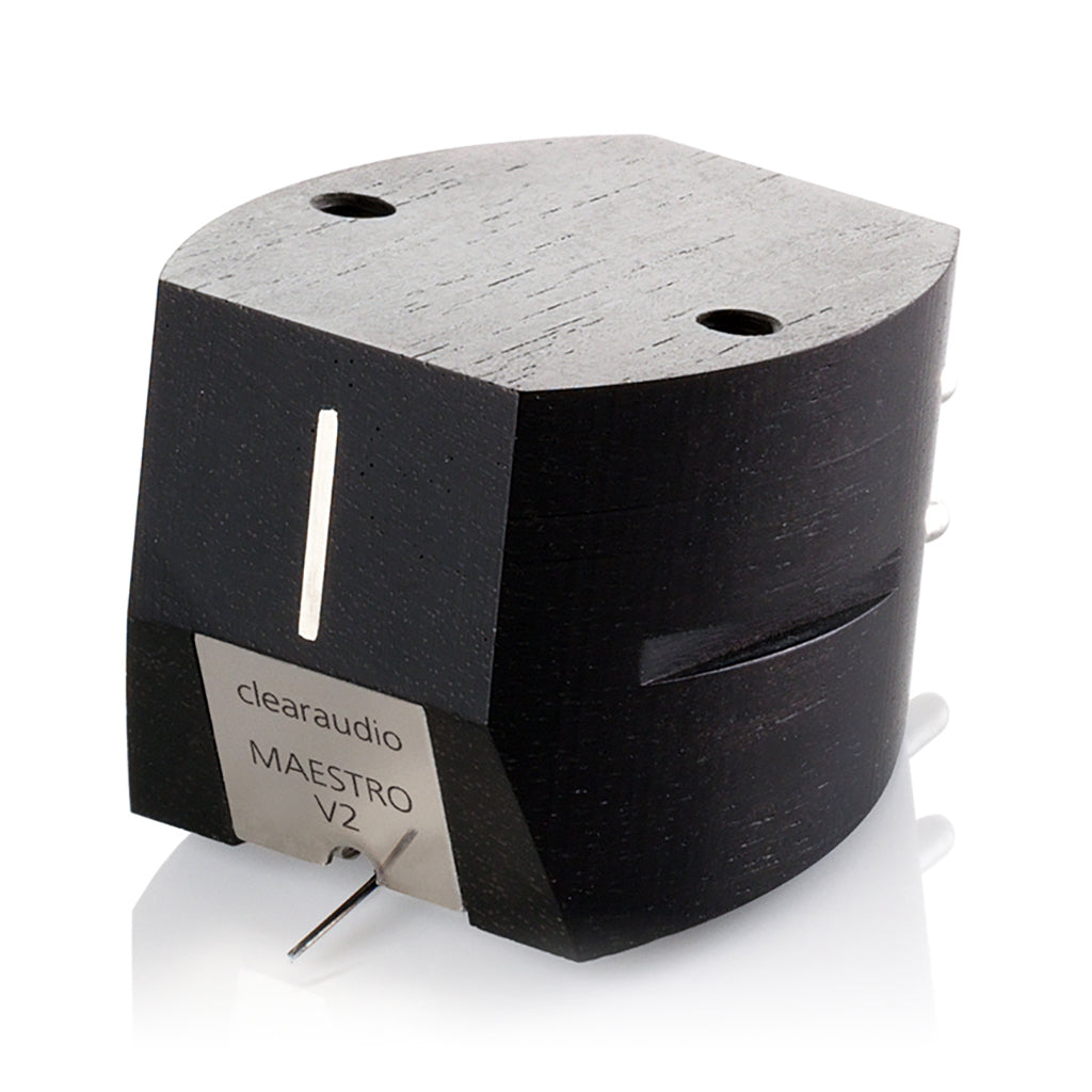 Clearaudio Maestro V2 Ebony Moving Magnet Phono Cartridge - High-End Vinyl Record Player Stylus for Audiophiles & Turntables - Perfect for Home Audio, Music Production & Vintage Vinyl Collections