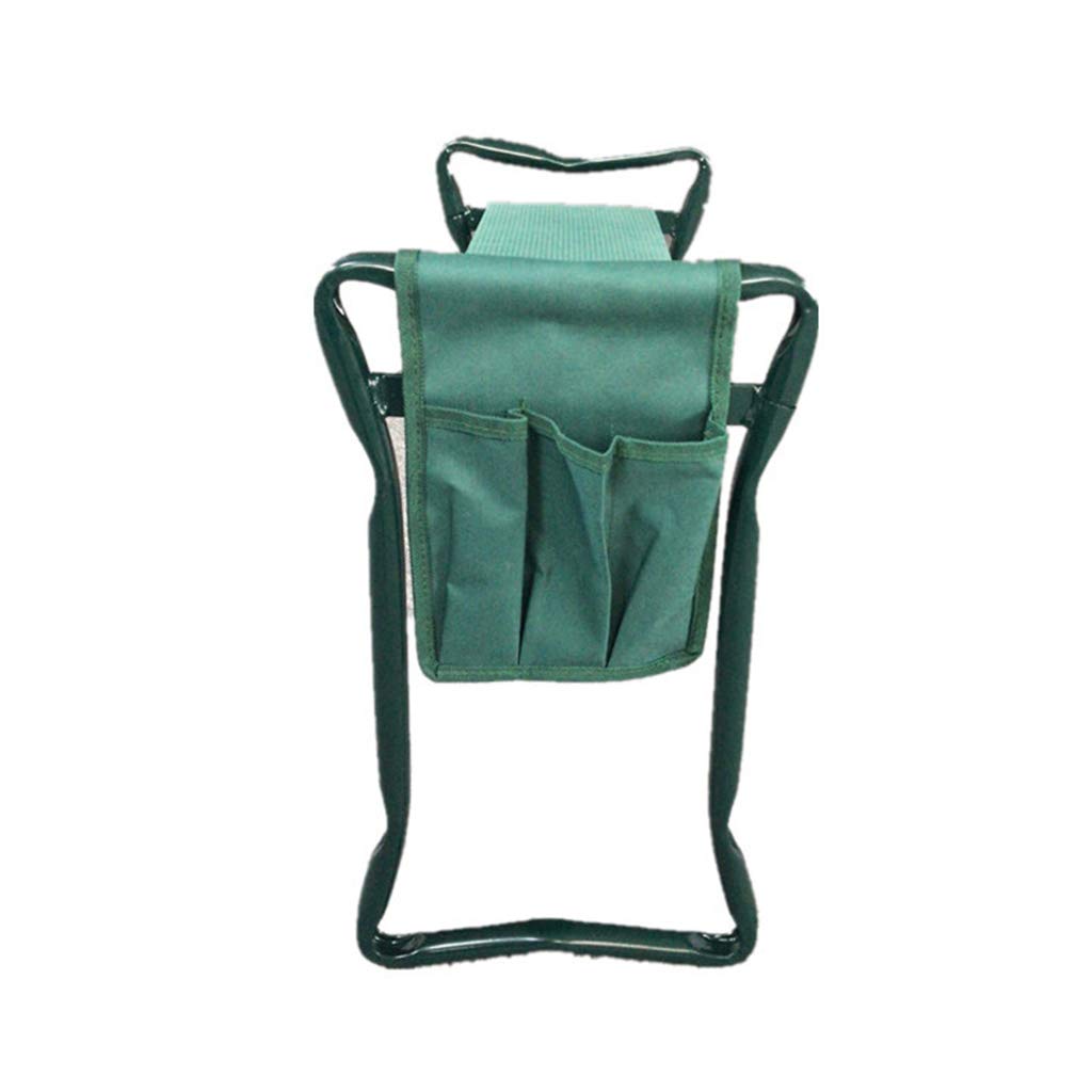 **Folding Garden Kneeler Seat with Tool Bag - Lightweight Iron Pipe Garden Stool with EVA Foam Pad - Sturdy Gardening Kneeler for Seniors & Outdoor Enthusiasts - Perfect for Planting, Weeding & Landscaping**
