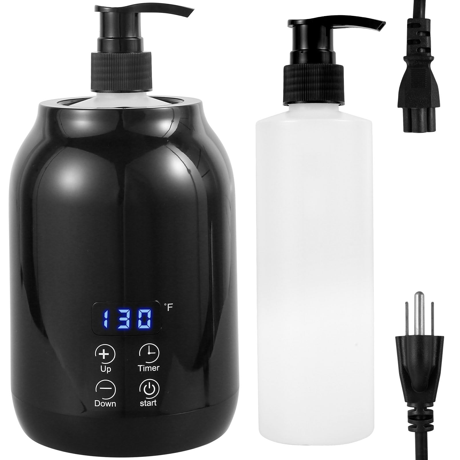 Professional Massage Oil Warmer with Adjustable Temperature - 2 Bottle Dispenser for Spa, Salon & Barber Shops | Perfect for Relaxing Massages, Aromatherapy & Skin Treatments