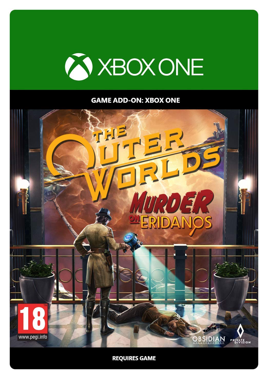 The Outer Worlds: Murder on Eridanos DLC - Xbox One Digital Download Code | Sci-Fi RPG Adventure Expansion for Space Exploration & Mystery Solving